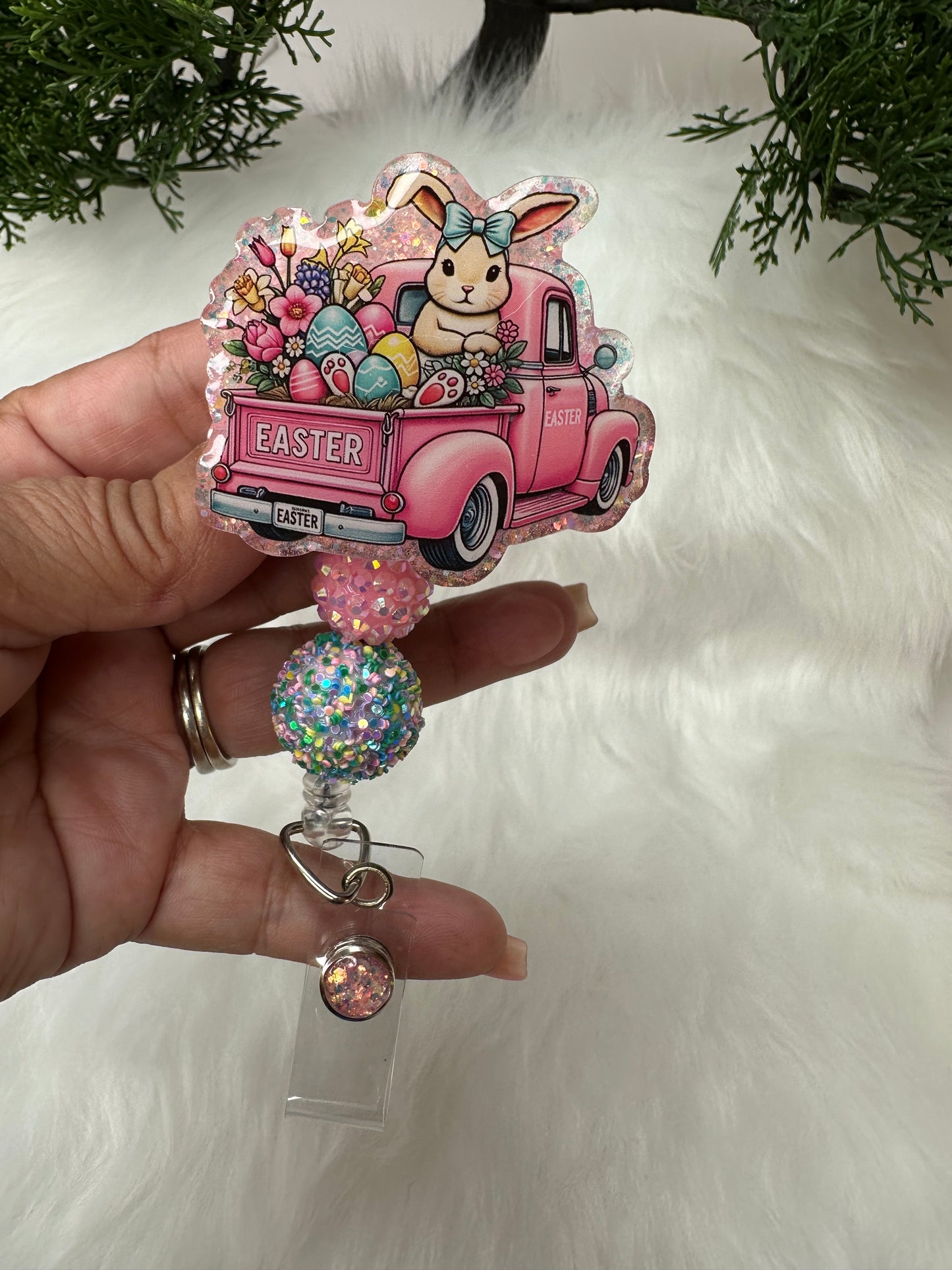 Easter Truck Badge Reel