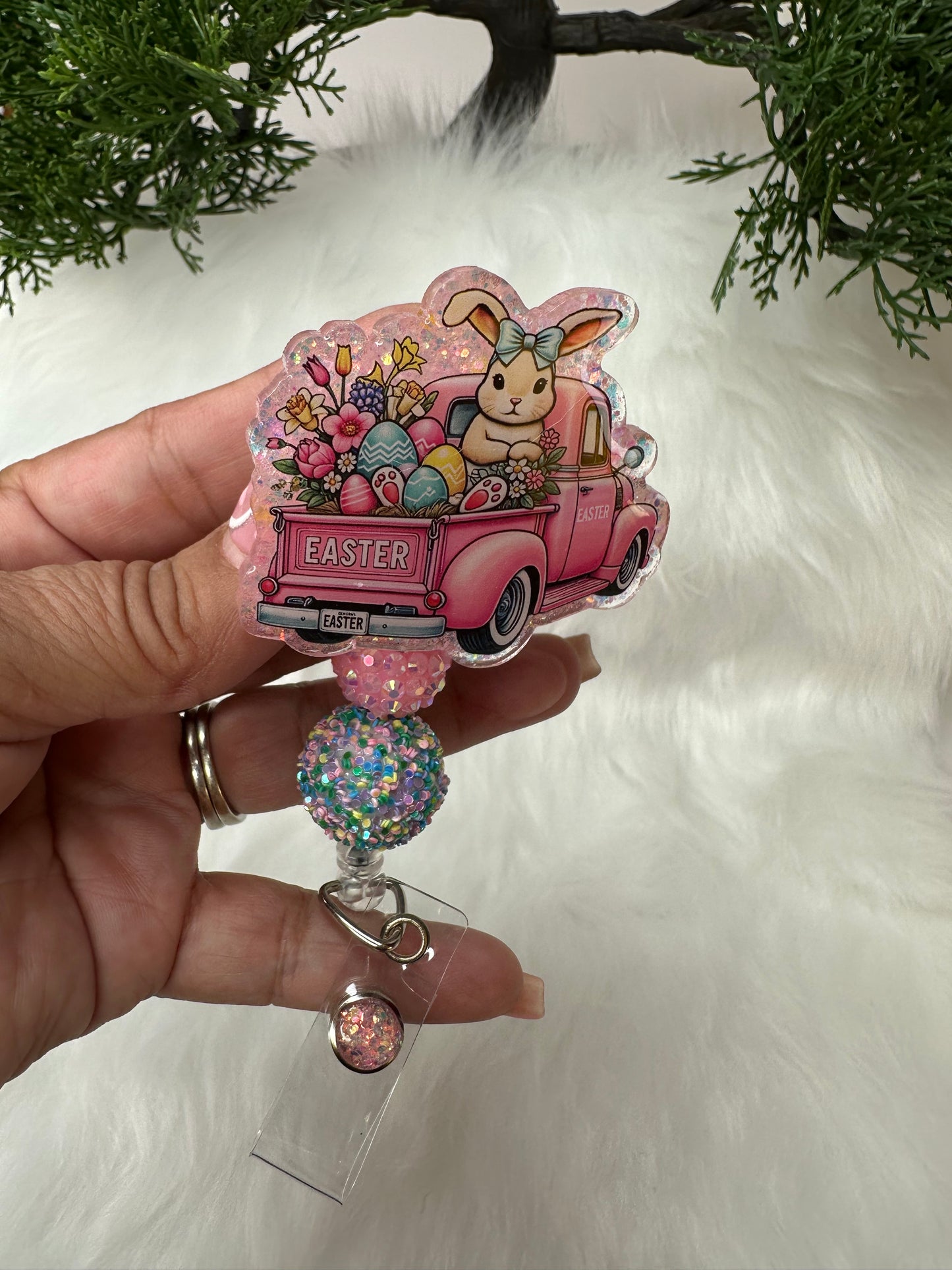 Easter Truck Badge Reel