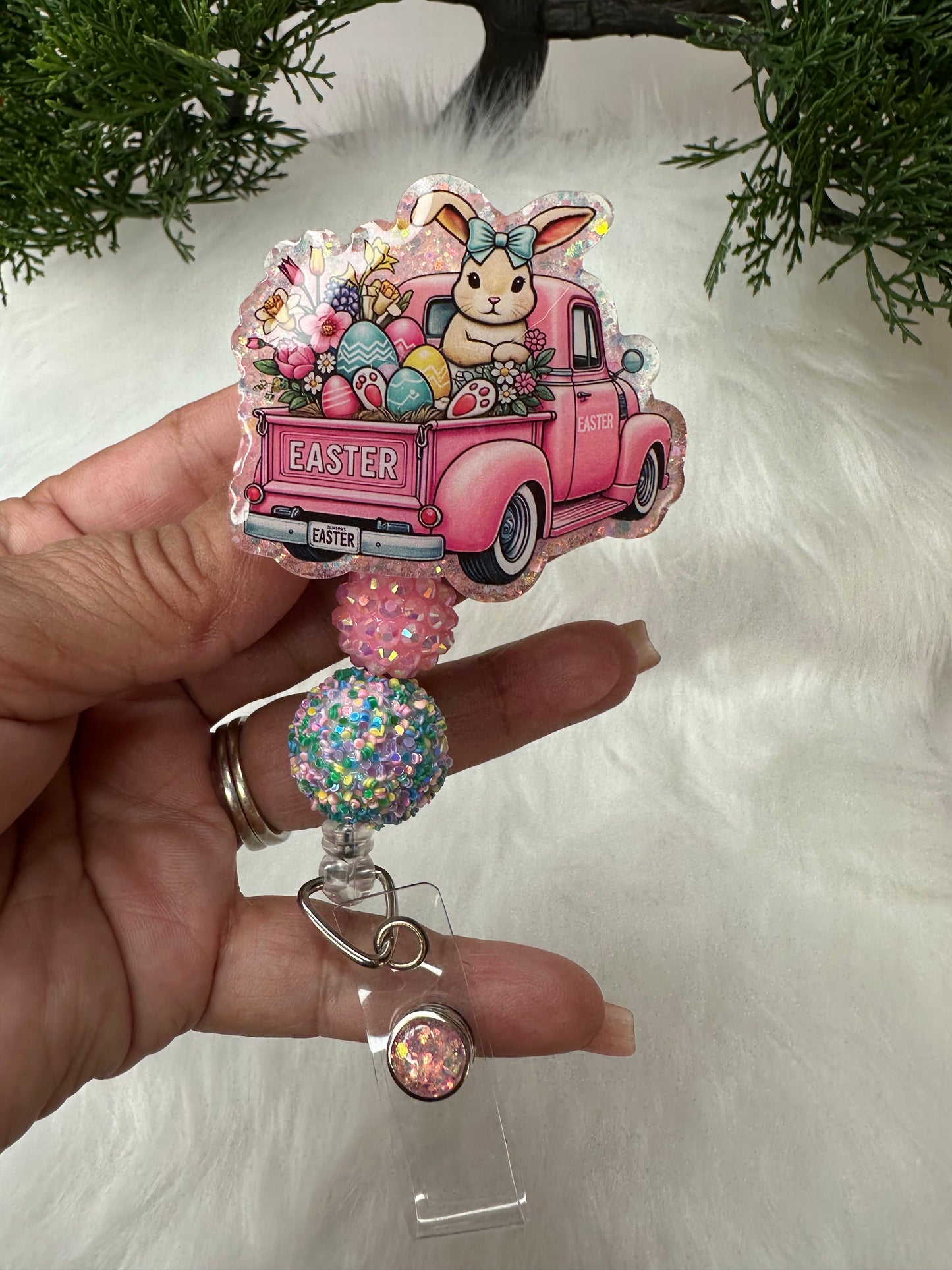 Easter Truck Badge Reel
