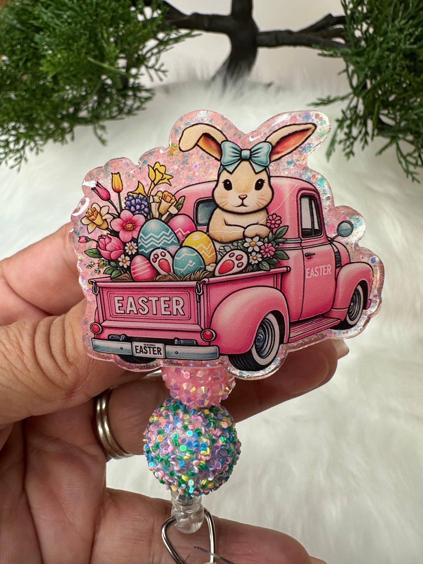 Easter Truck Badge Reel
