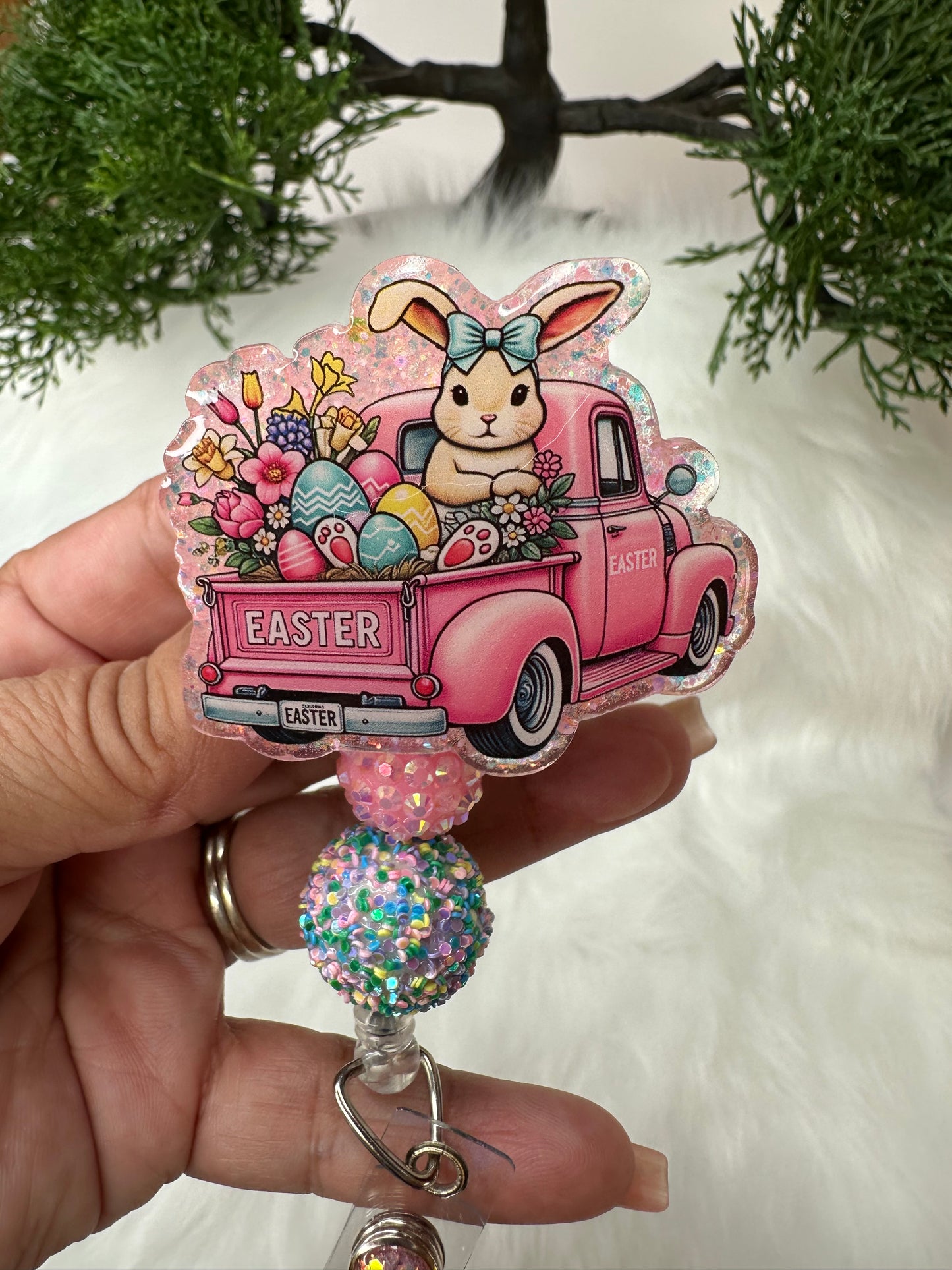 Easter Truck Badge Reel