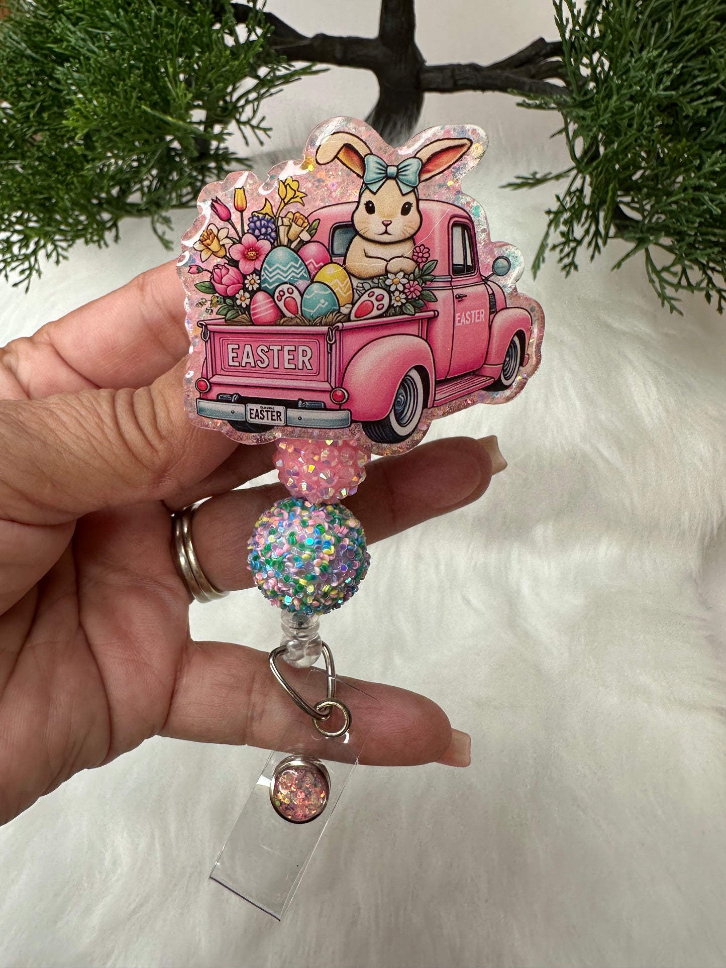 Easter Truck Badge Reel