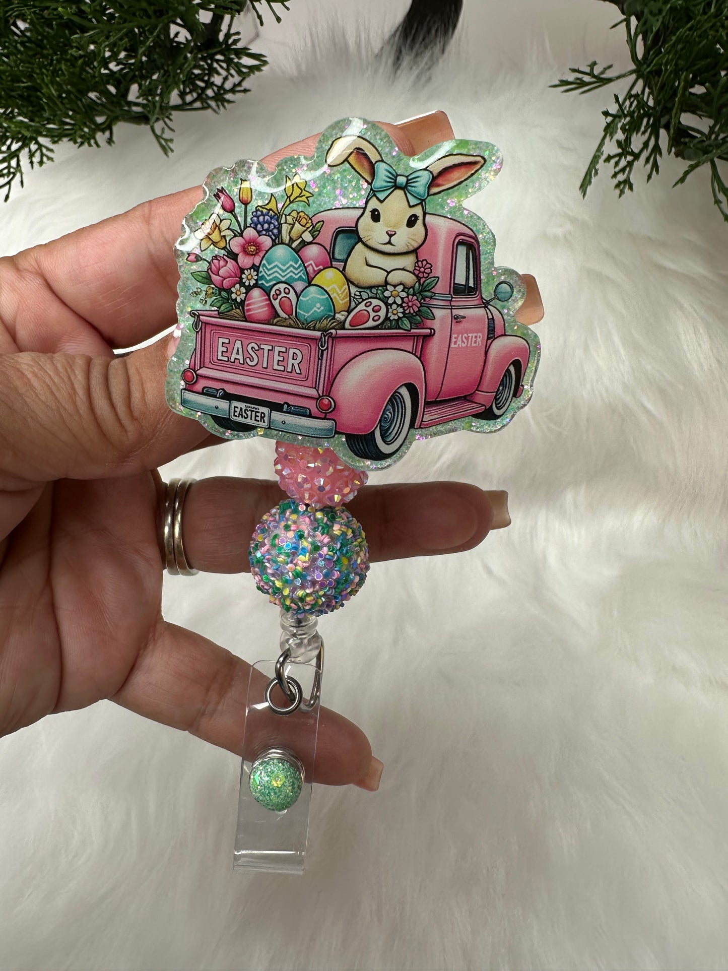 Easter Truck Badge Reel