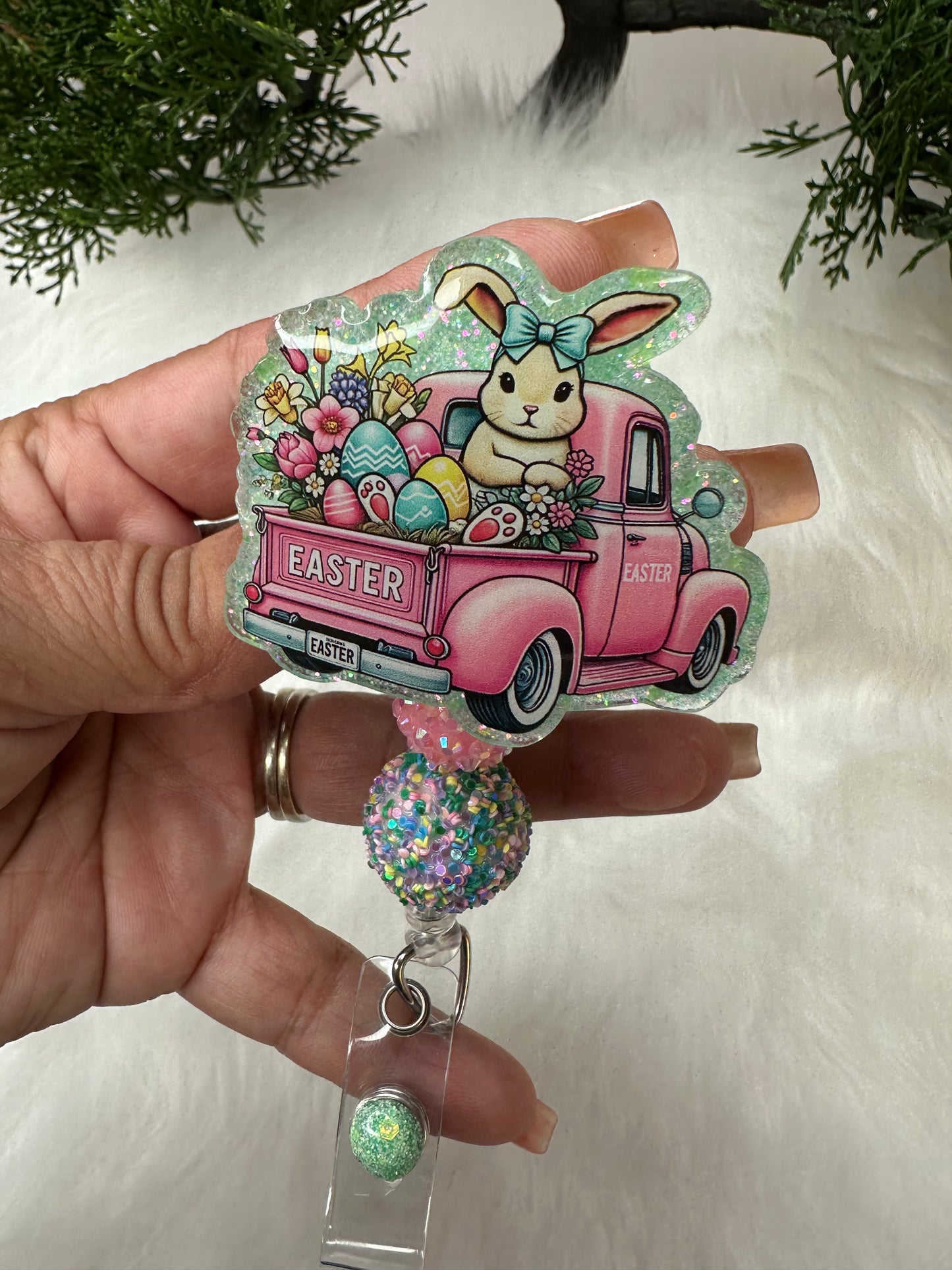 Easter Truck Badge Reel