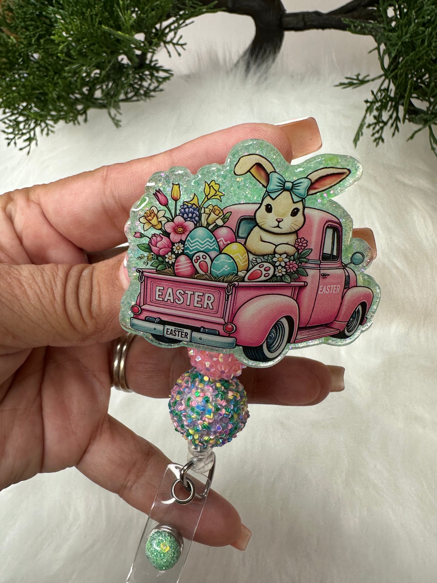 Easter Truck Badge Reel