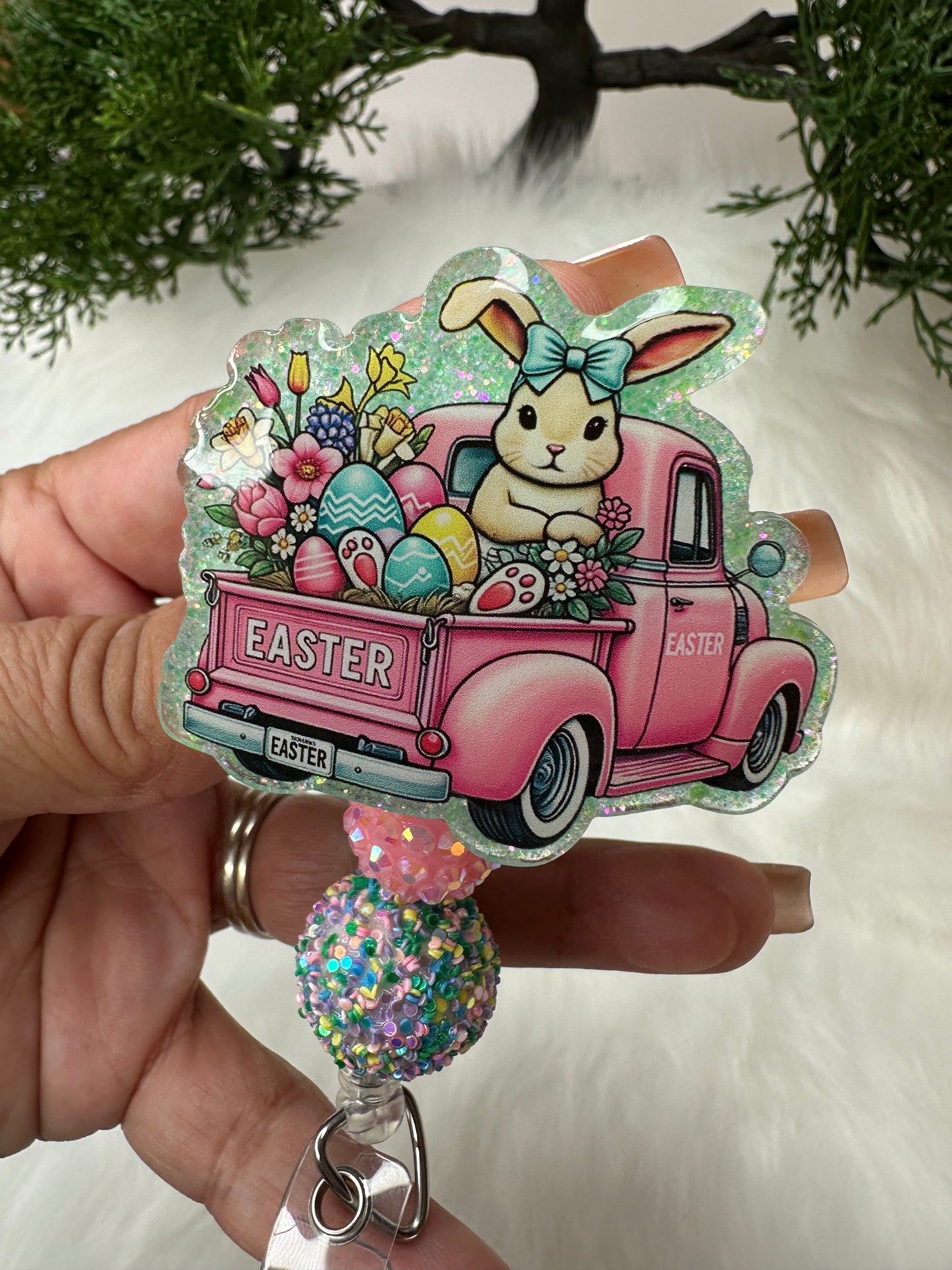 Easter Truck Badge Reel