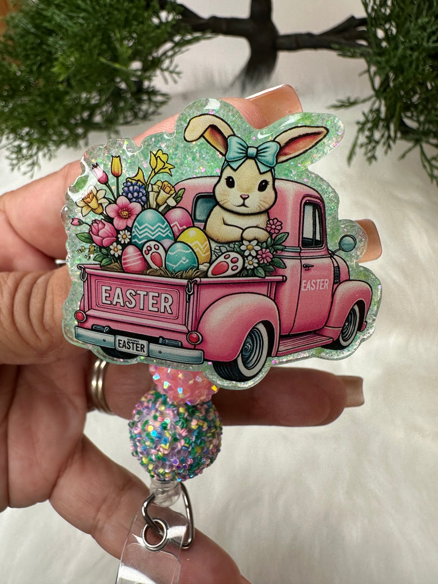 Easter Truck Badge Reel