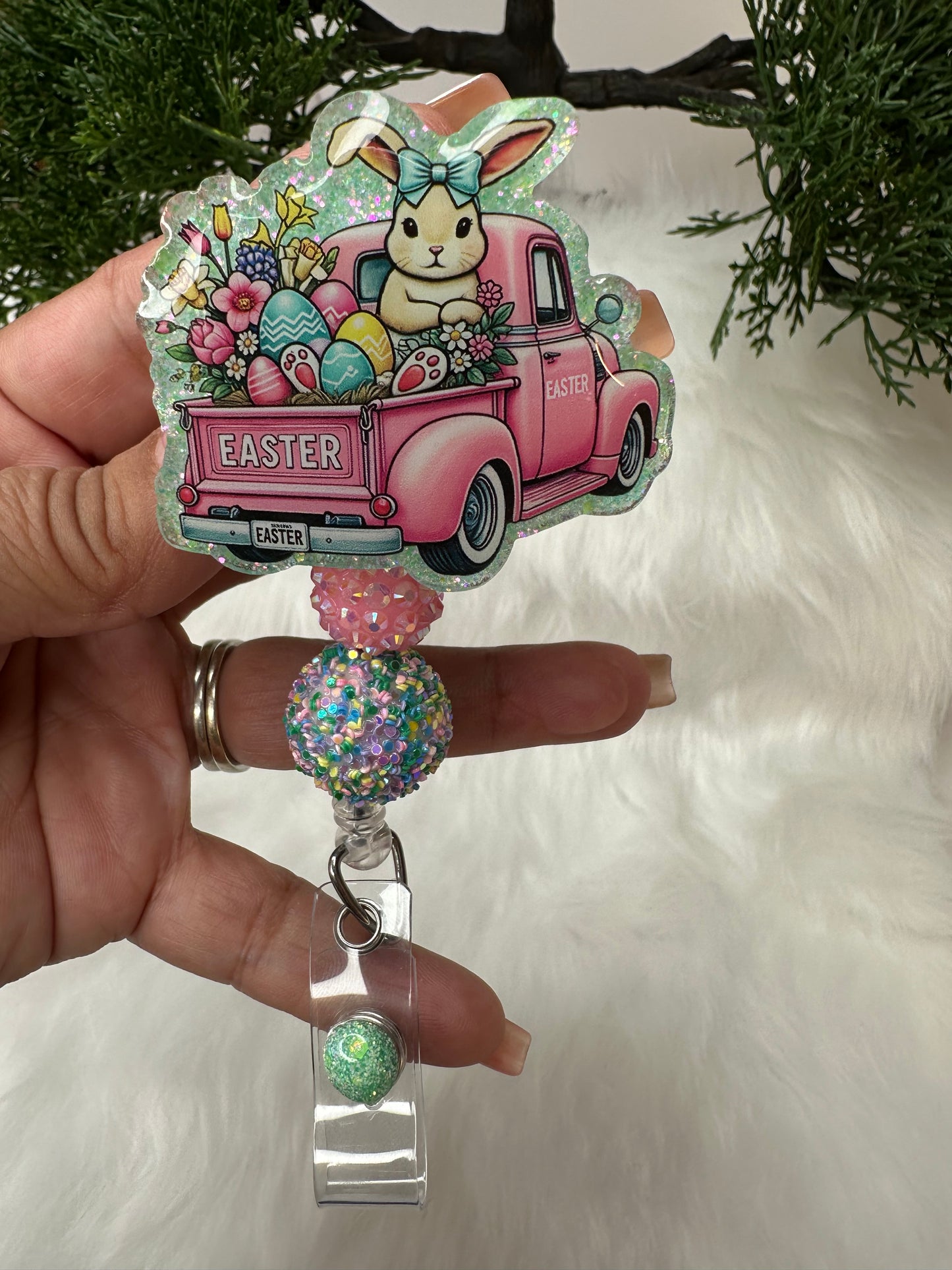 Easter Truck Badge Reel