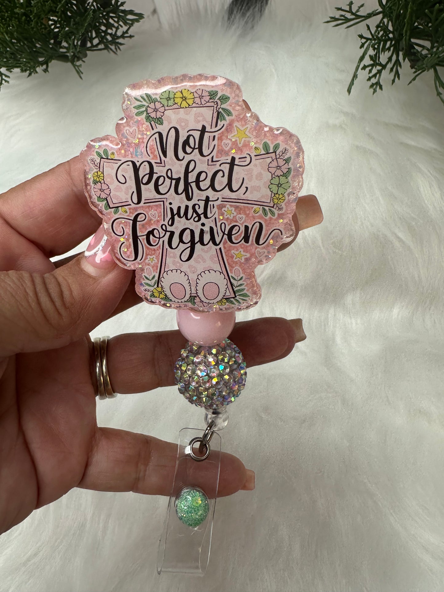Not Perfect just Forgiven Badge Reel
