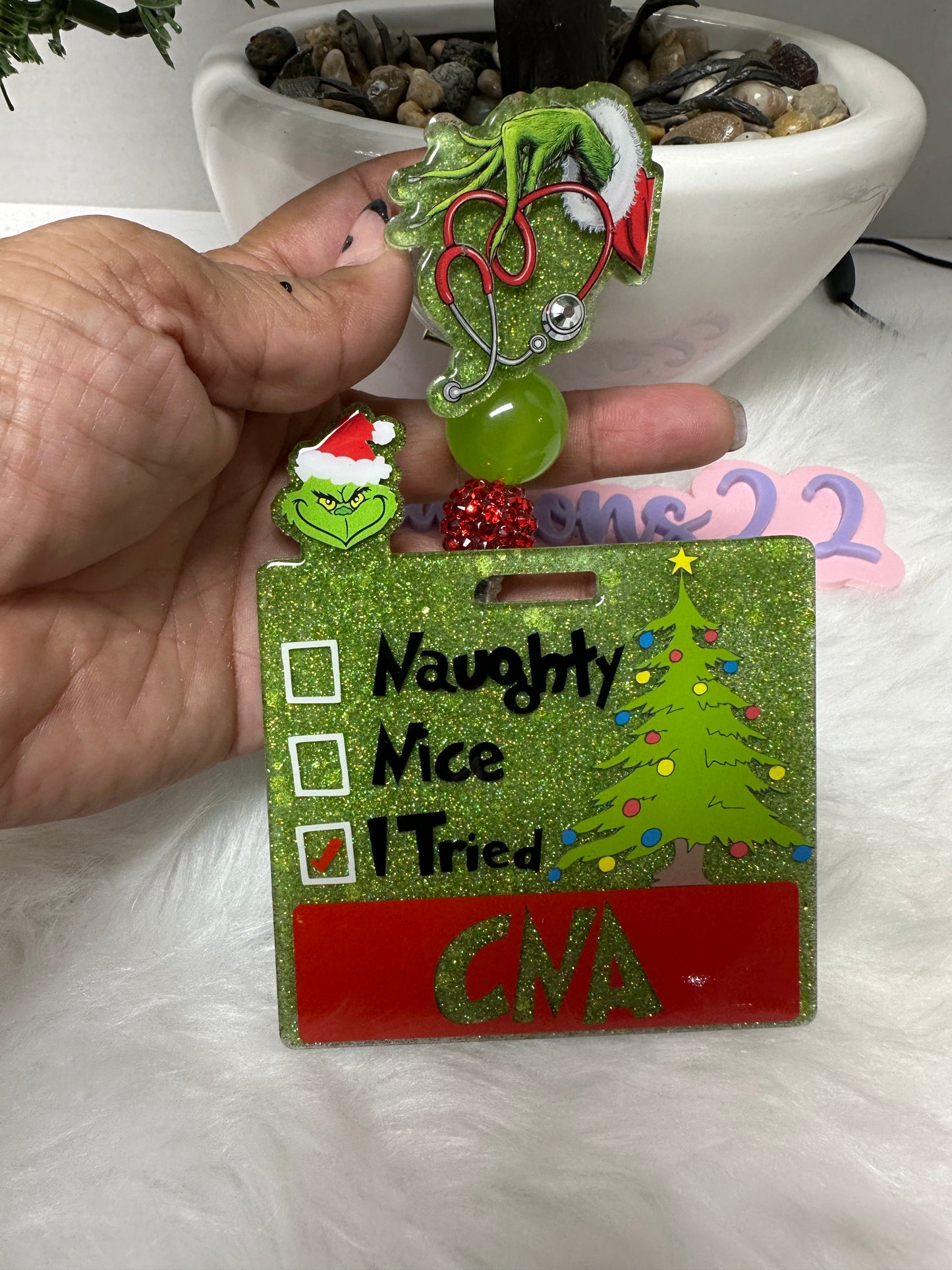 Naughty Nice I Tried Badge Buddy Set