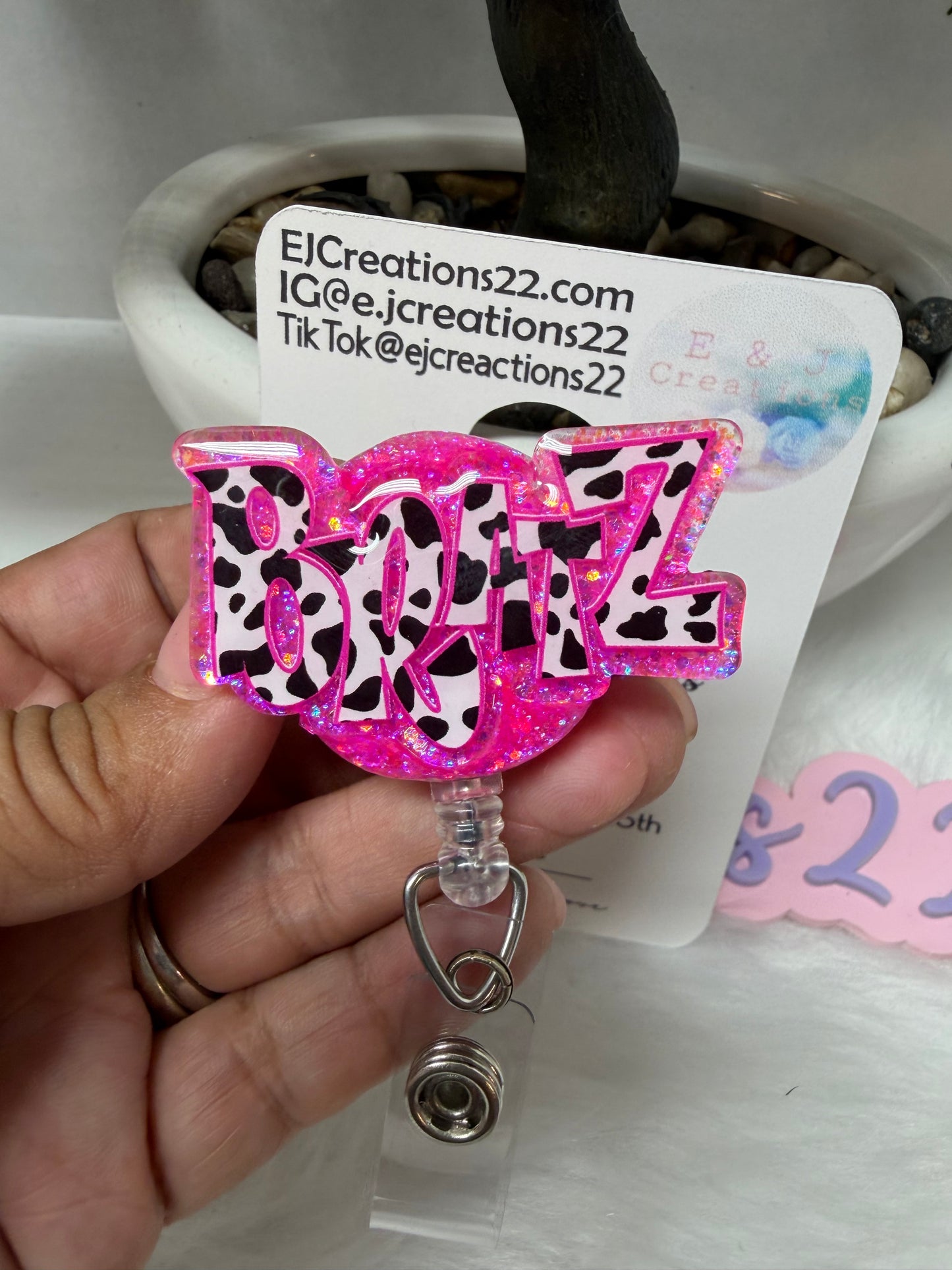 Cow Bratz Badge Reel