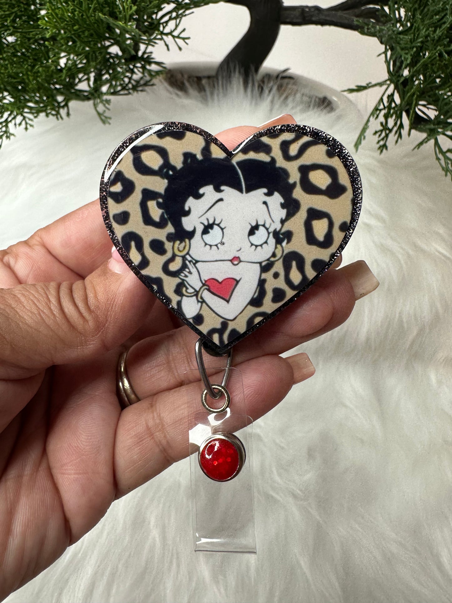 Betty Boo Heart Badge Reel
