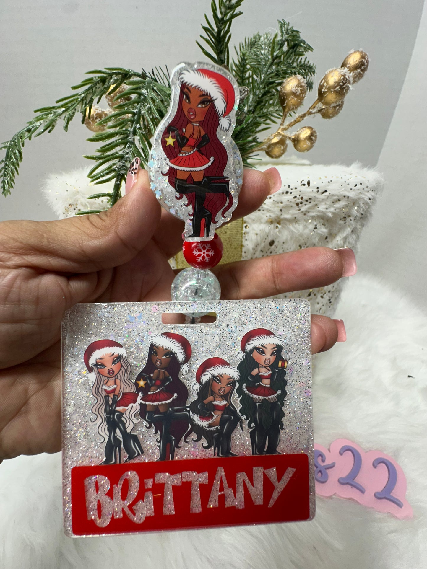 Christmas Bratz Badge Buddy Set