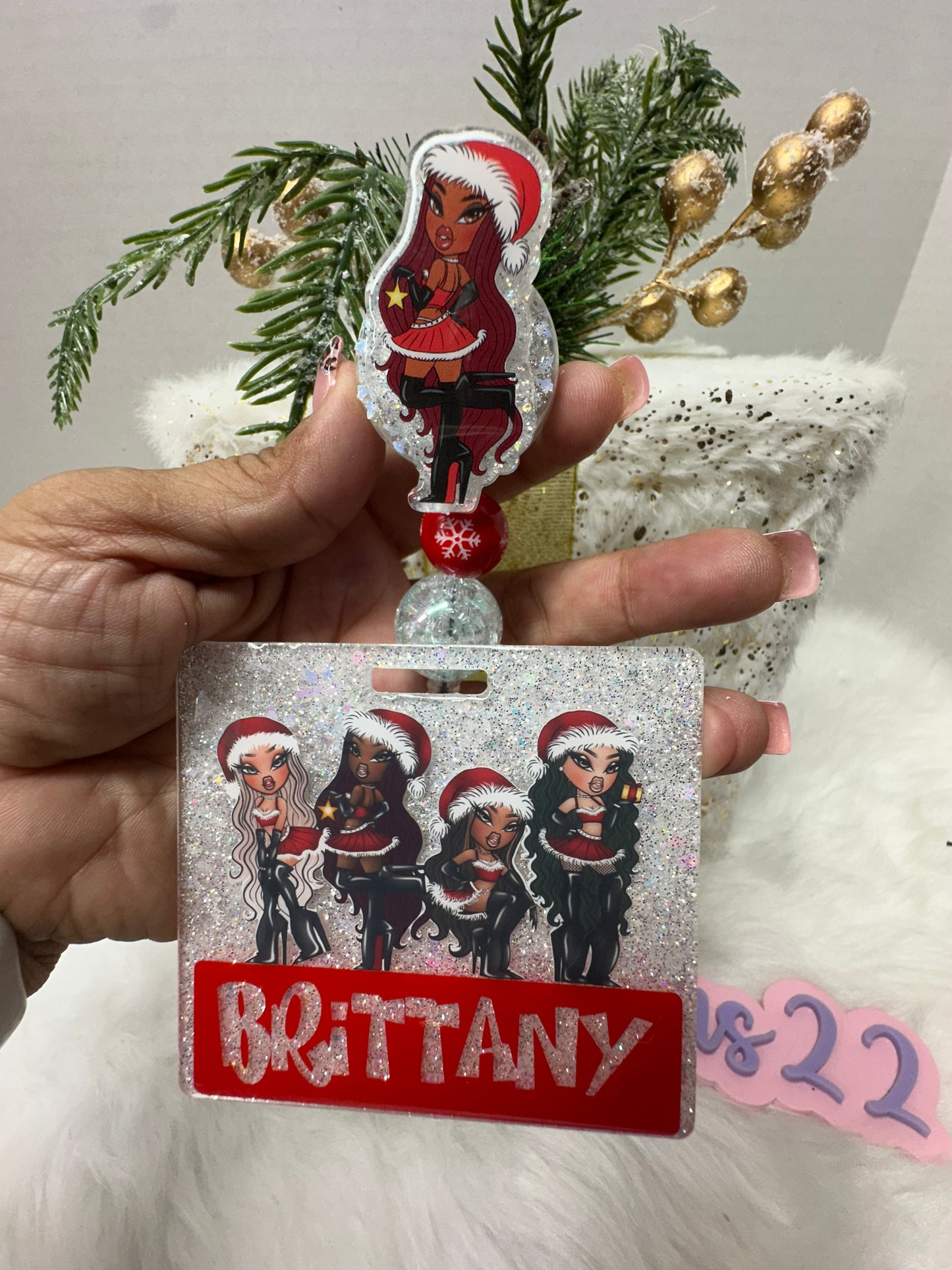Christmas Bratz Badge Buddy Set