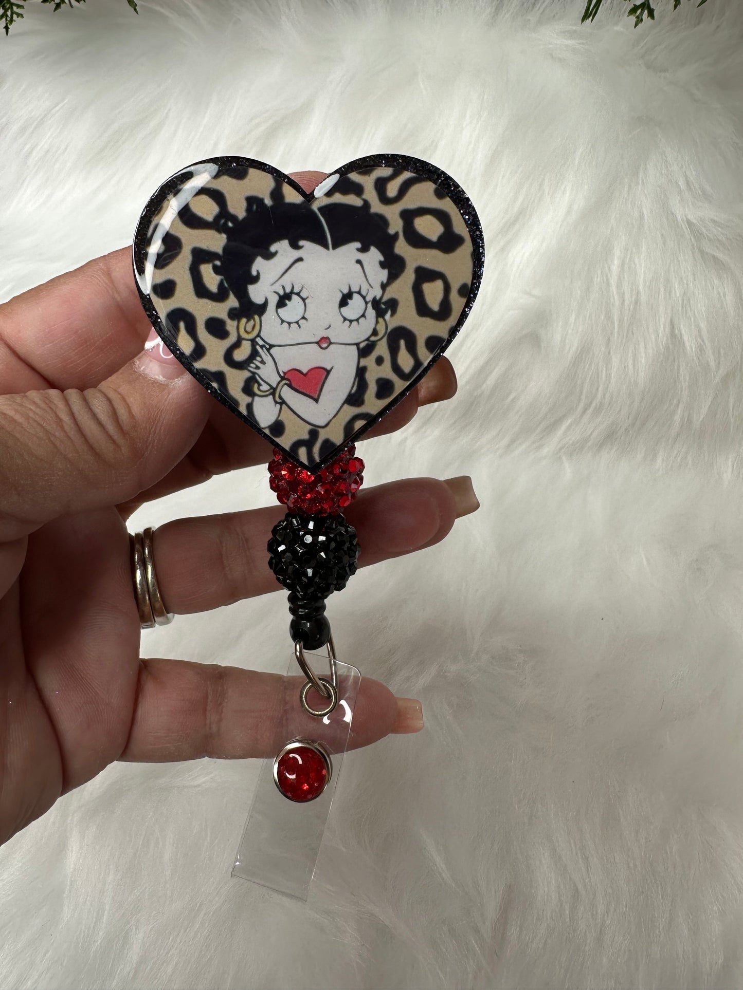 Betty Boo Heart Badge Reel