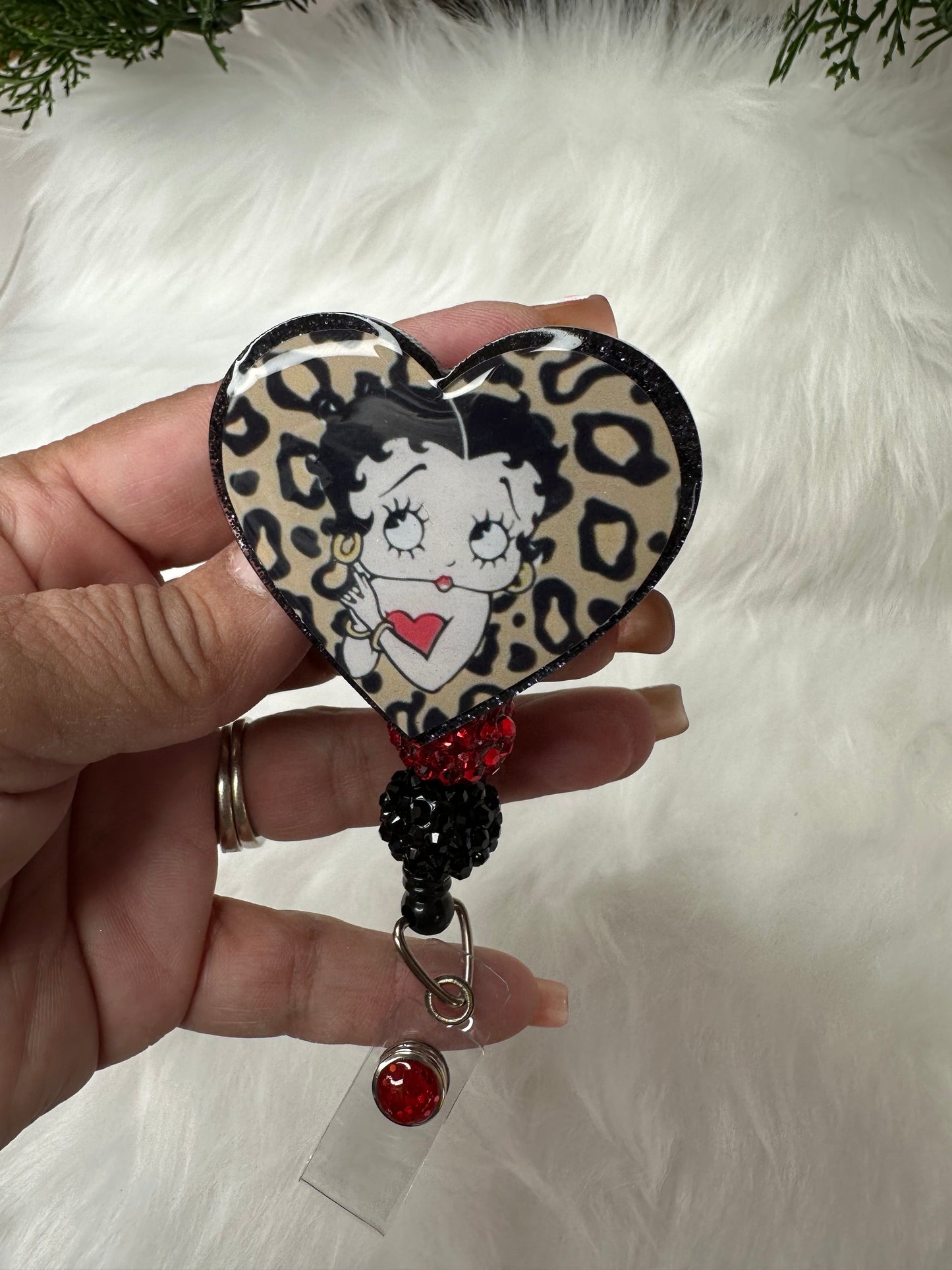 Betty Boo Heart Badge Reel