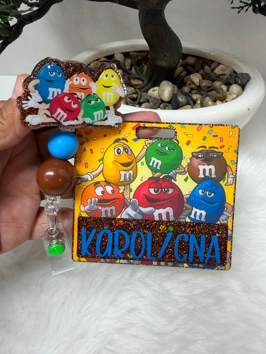 MM Chocolates Badge Buddy Set