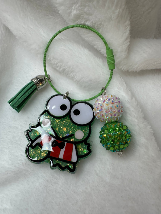 Kawaii Green Frog Bag/Backpack Charm Tag