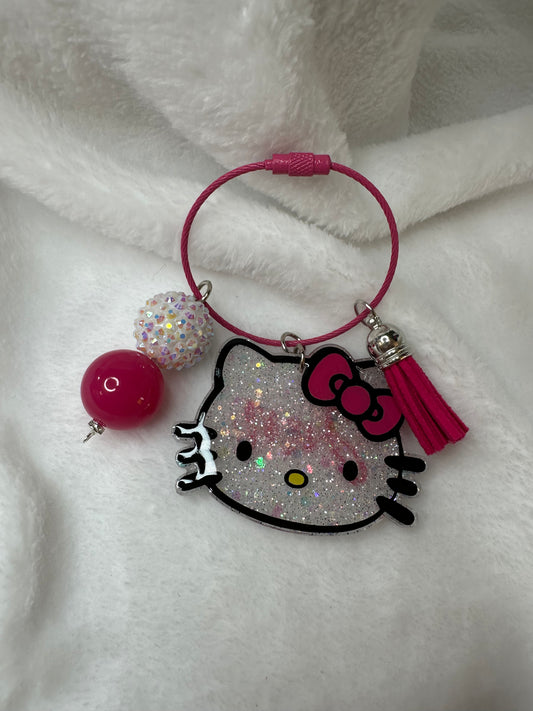 Pink Kitty Bag/Backpack Charm Tag