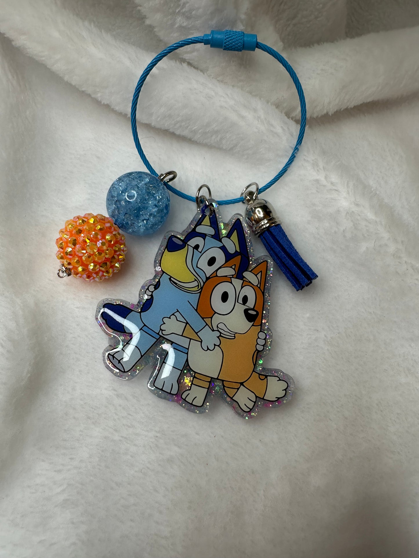 Blue Pup Bag/Backpack Charm Tag