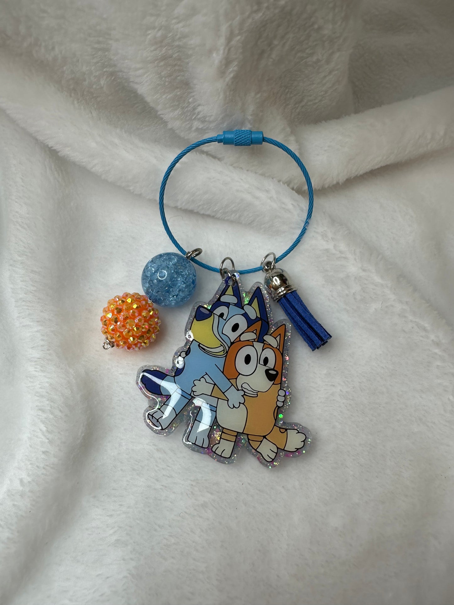 Blue Pup Bag/Backpack Charm Tag