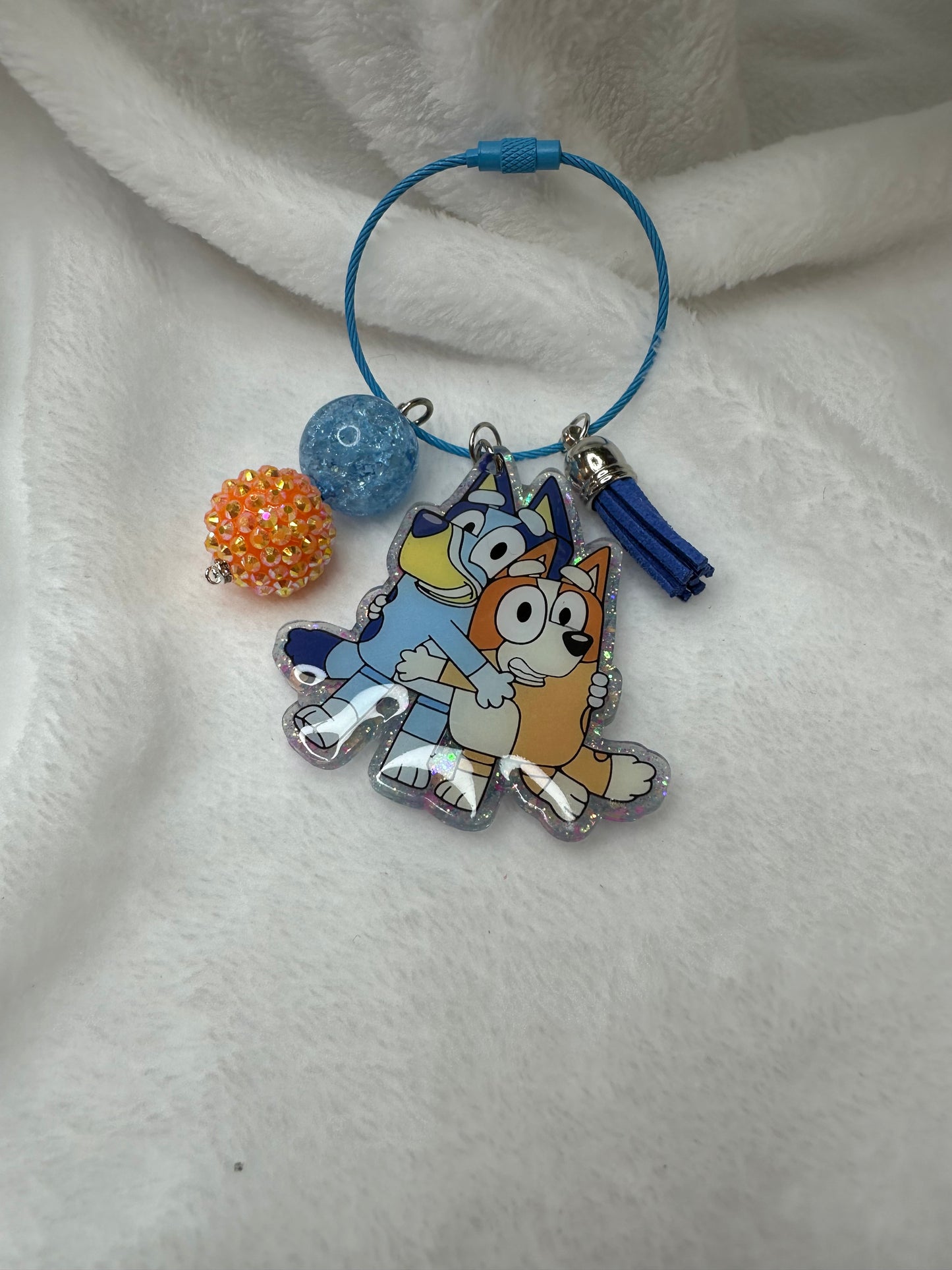 Blue Pup Bag/Backpack Charm Tag