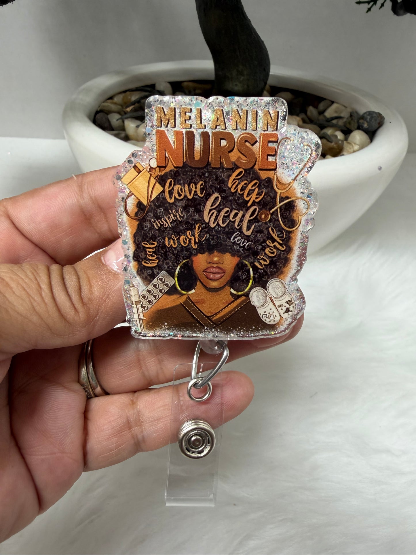 Melanin Nurse Badge Reel