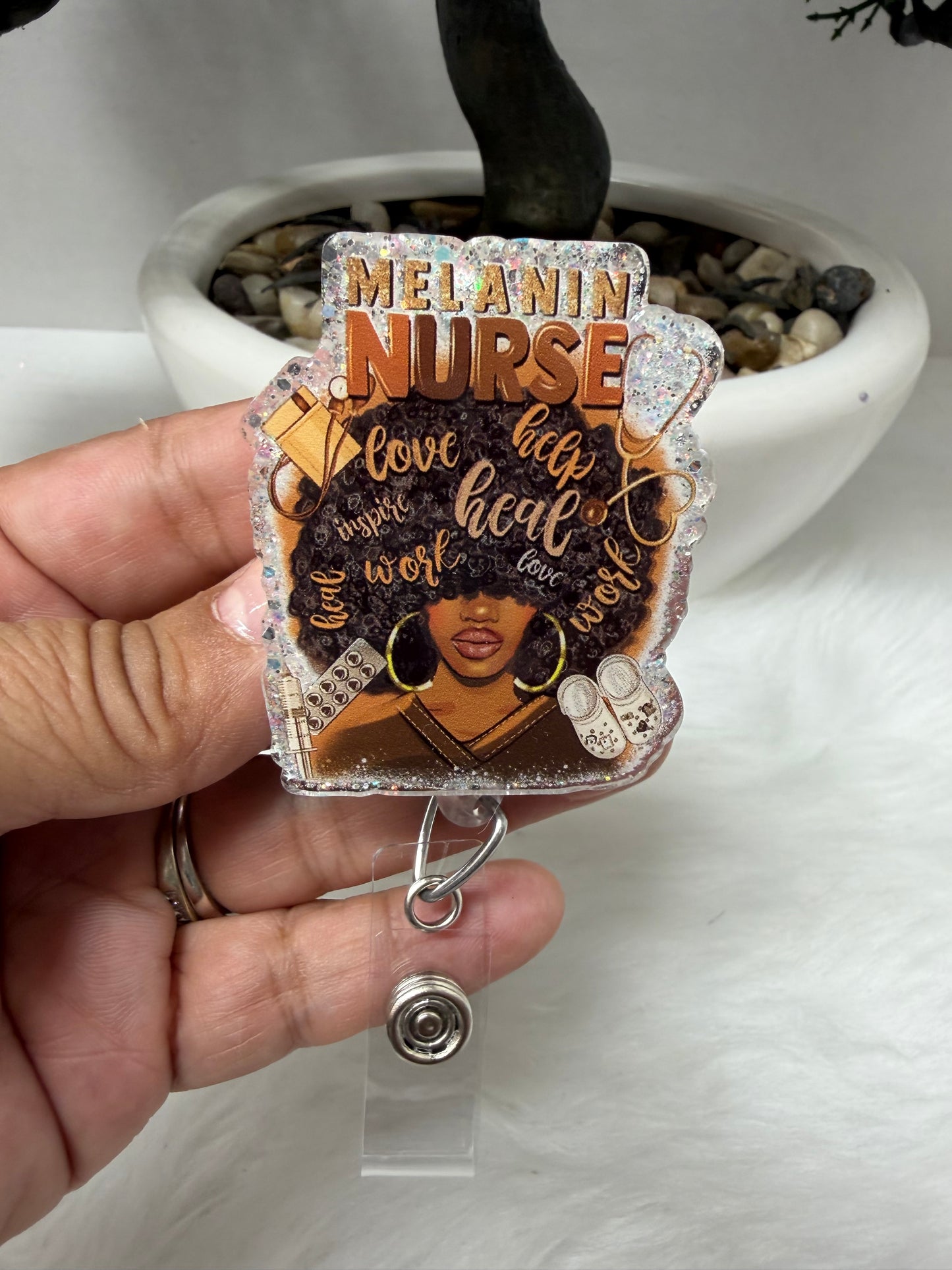 Melanin Nurse Badge Reel