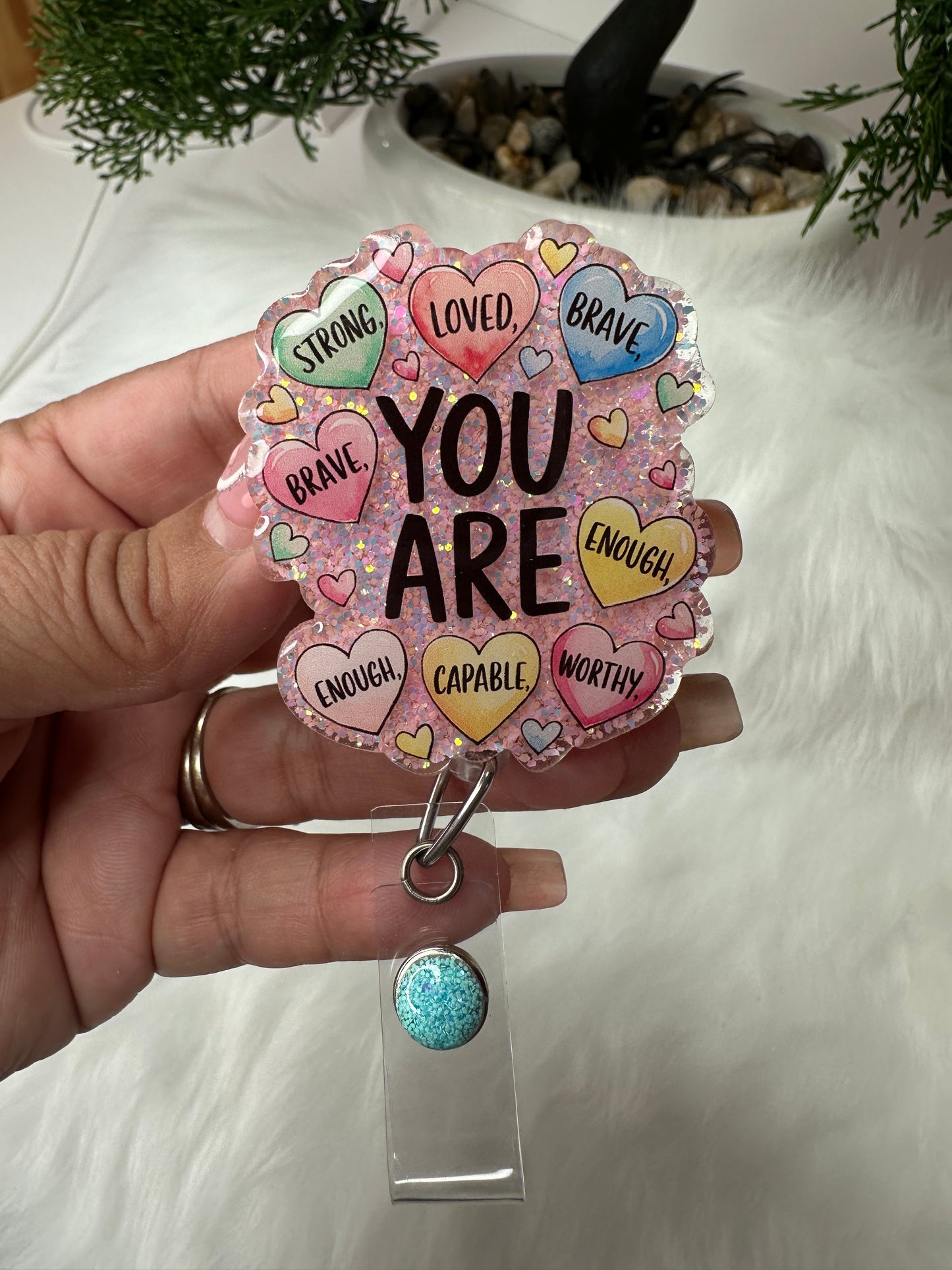YOU ARE Affirmations Badge Reel