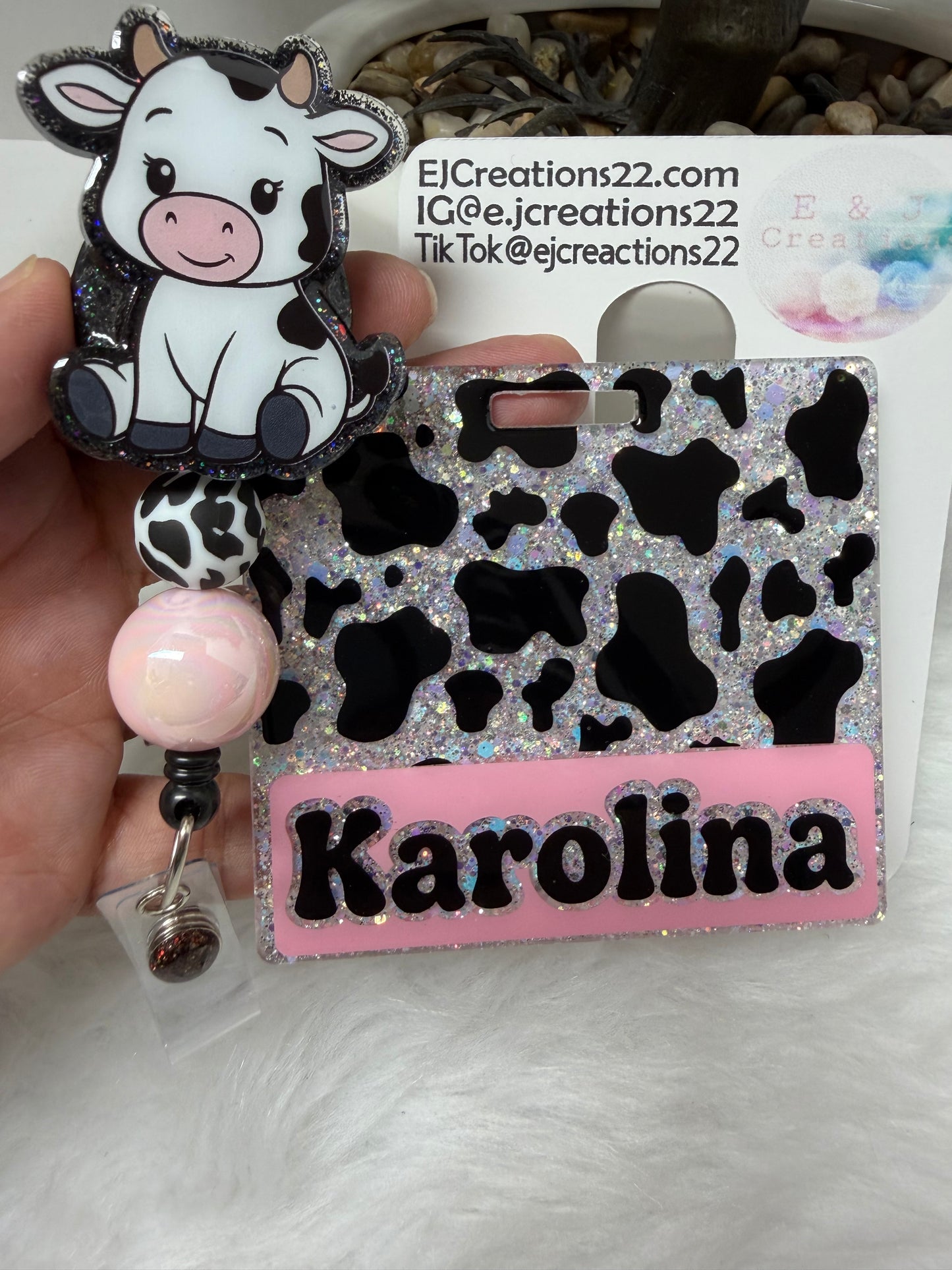 Baby Cow Badge Buddy Set
