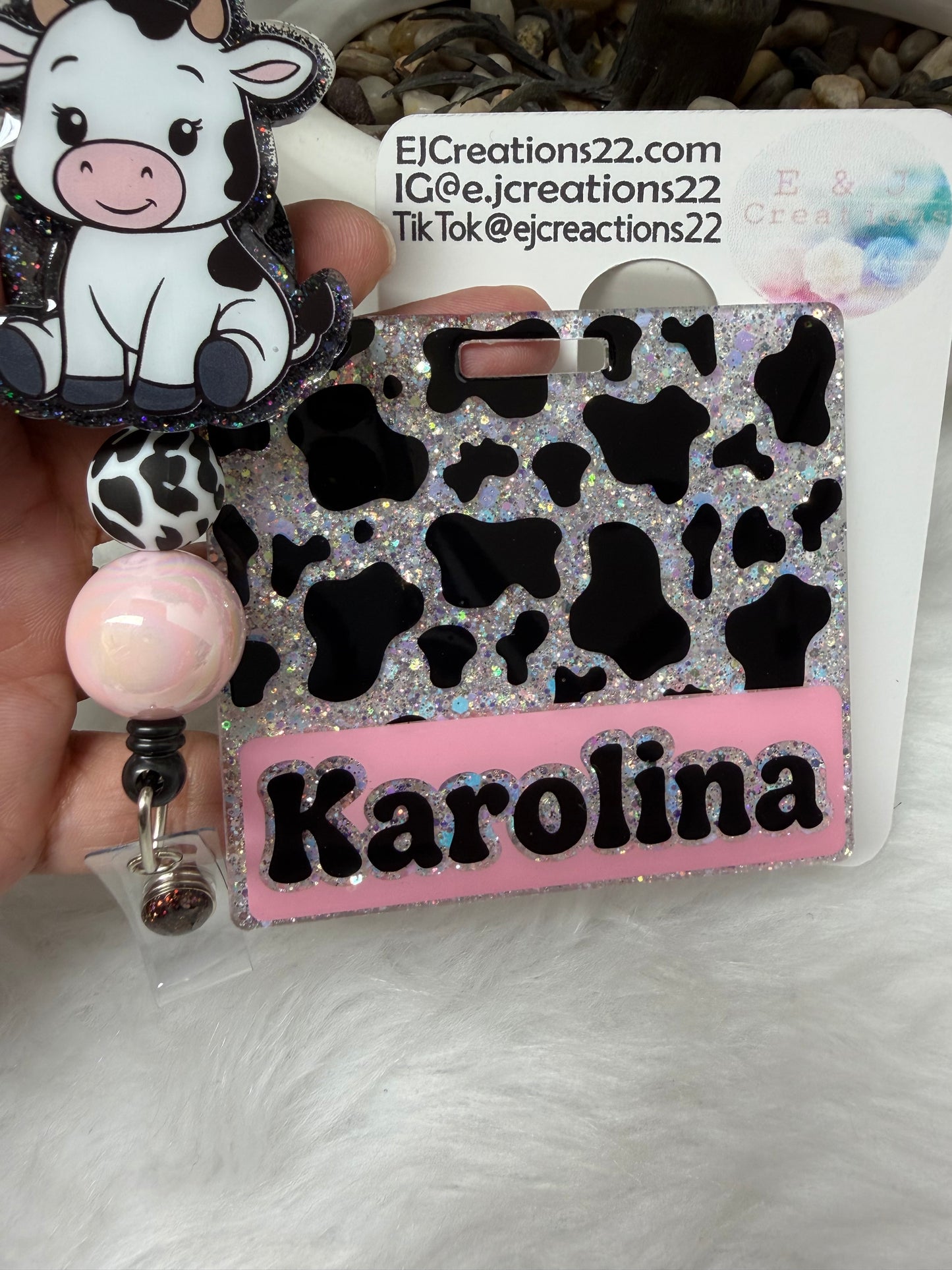 Baby Cow Badge Buddy Set