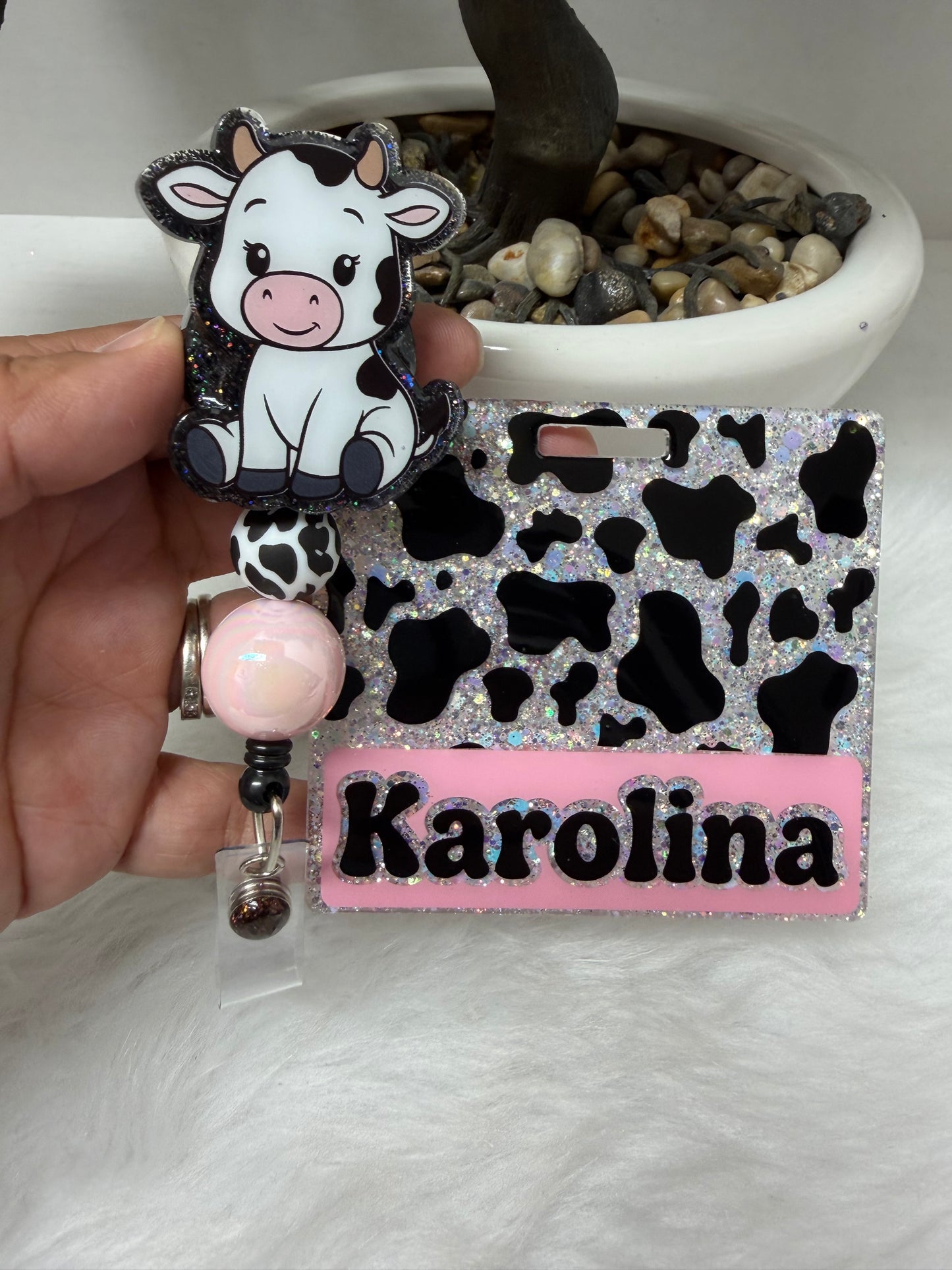 Baby Cow Badge Buddy Set