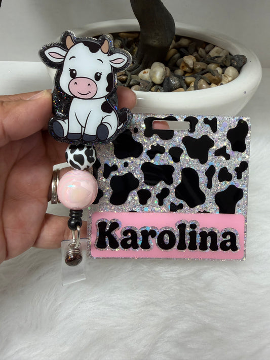 Baby Cow Badge Buddy Set