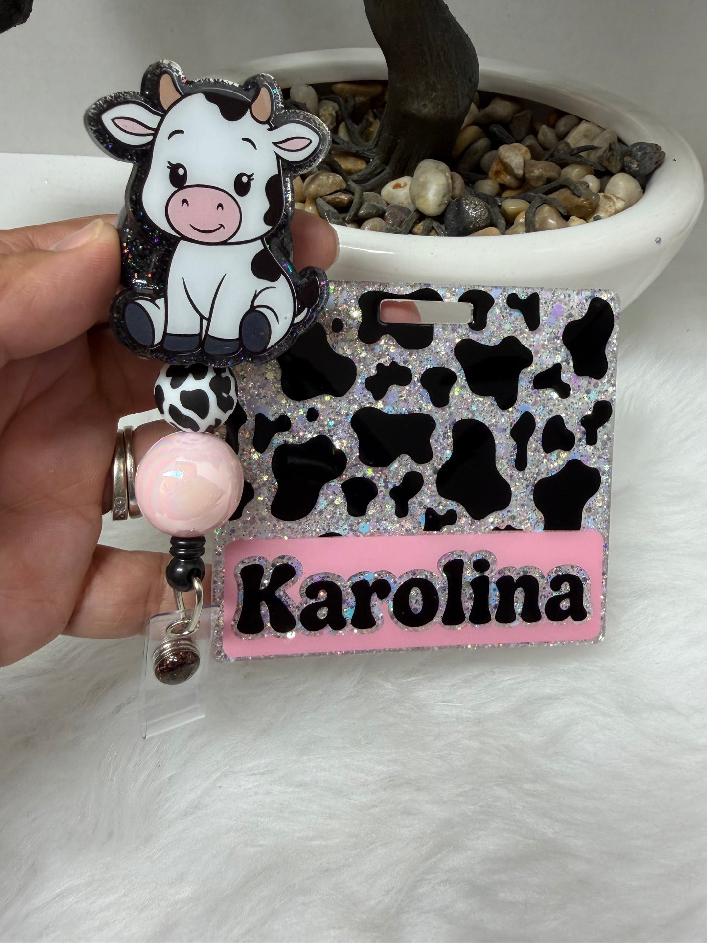 Baby Cow Badge Buddy Set