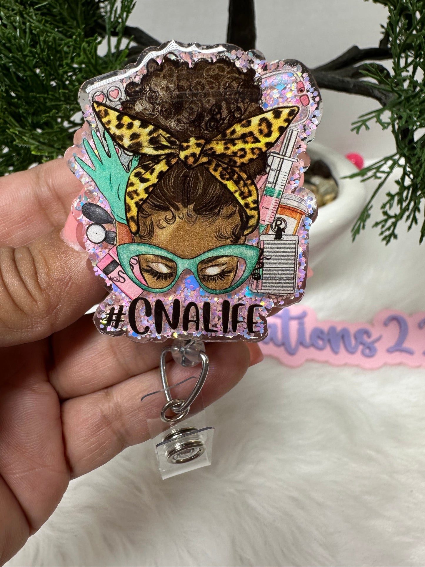 African Queen Messy Bun CNA Life Badge Reel