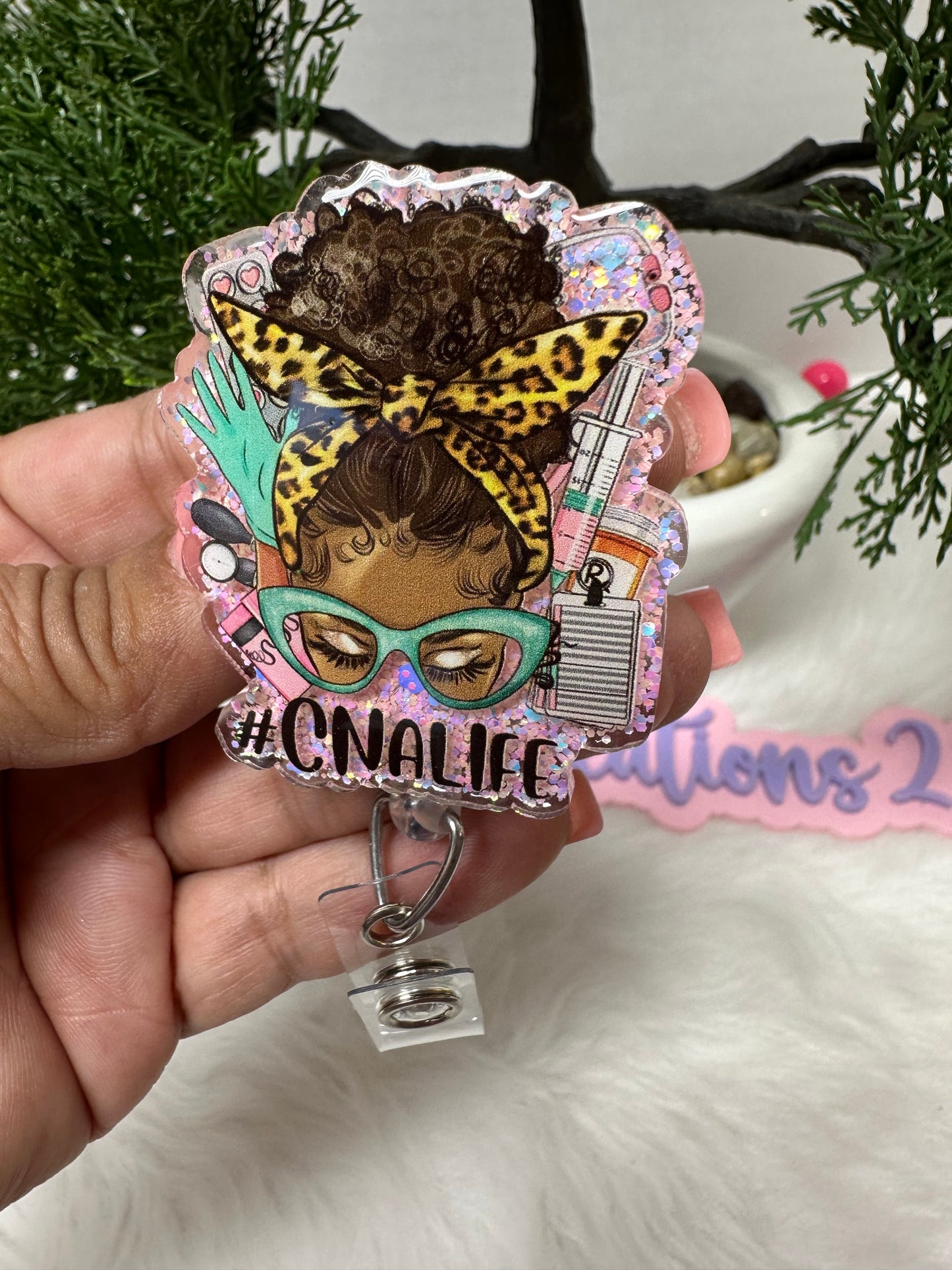 African Queen Messy Bun CNA Life Badge Reel