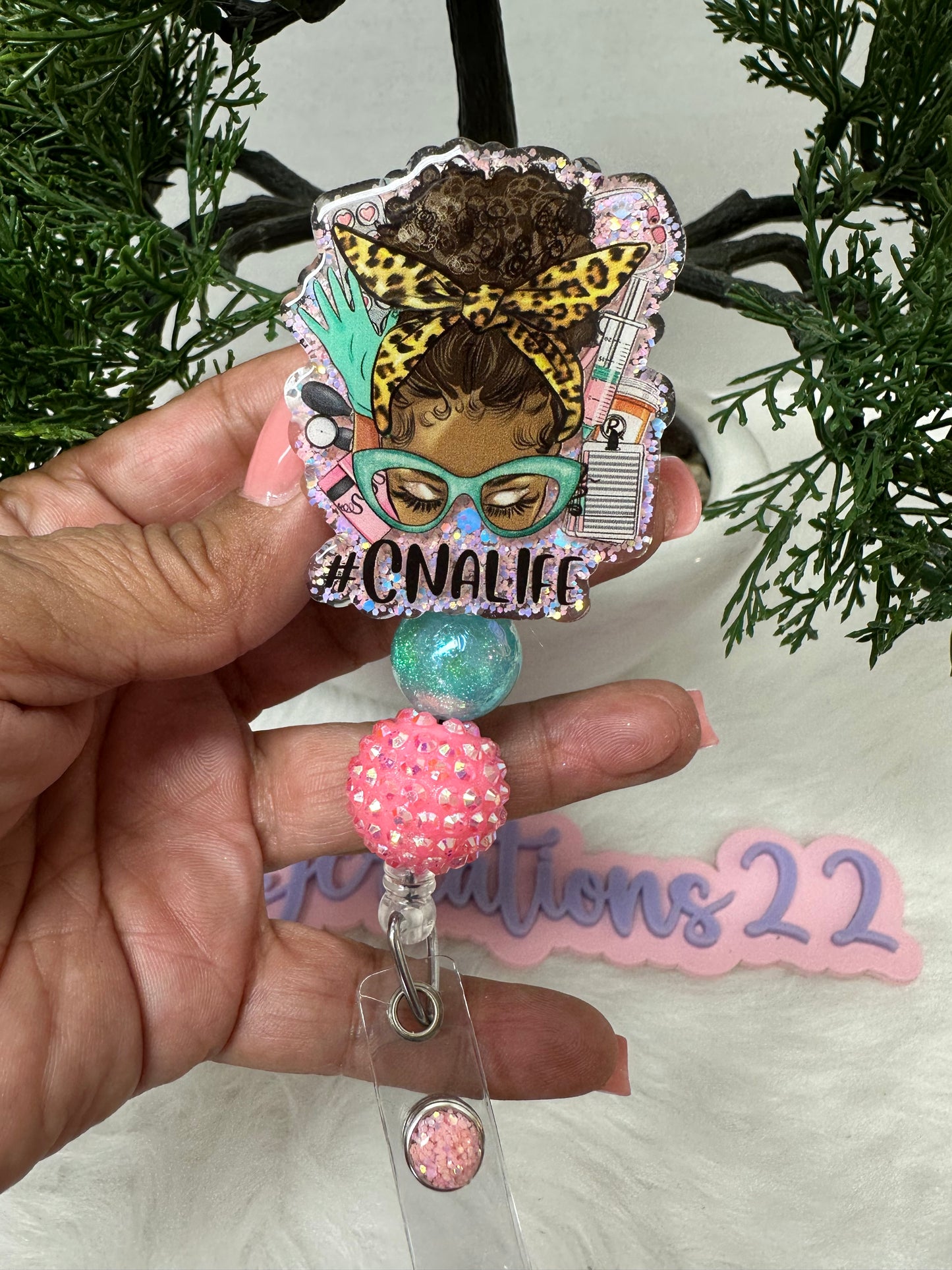 African Queen Messy Bun CNA Life Badge Reel