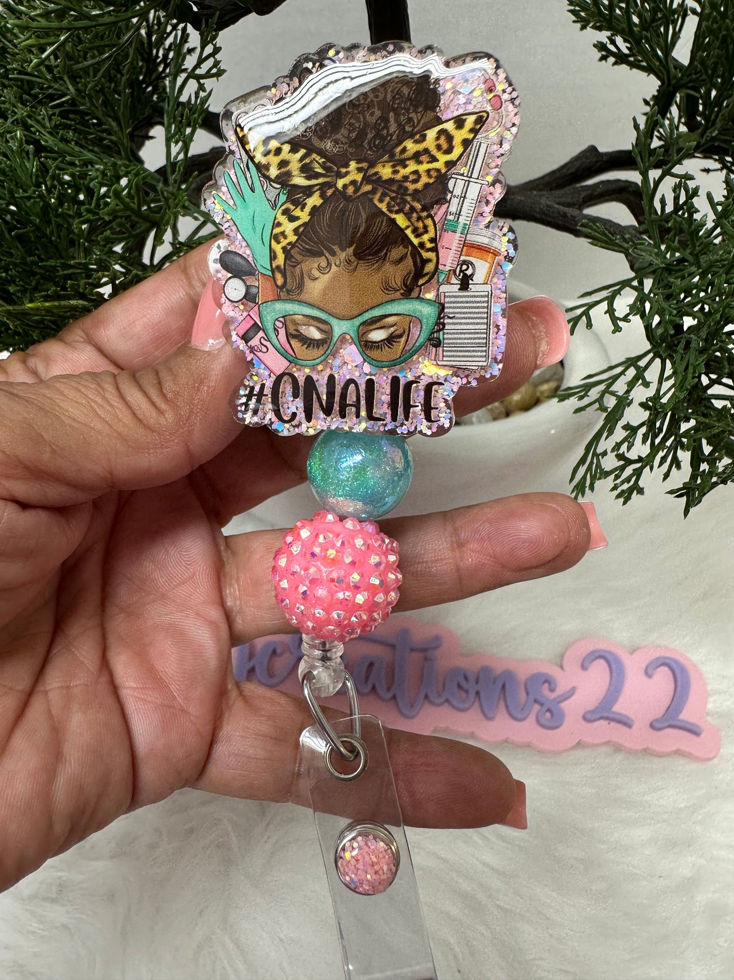 African Queen Messy Bun CNA Life Badge Reel