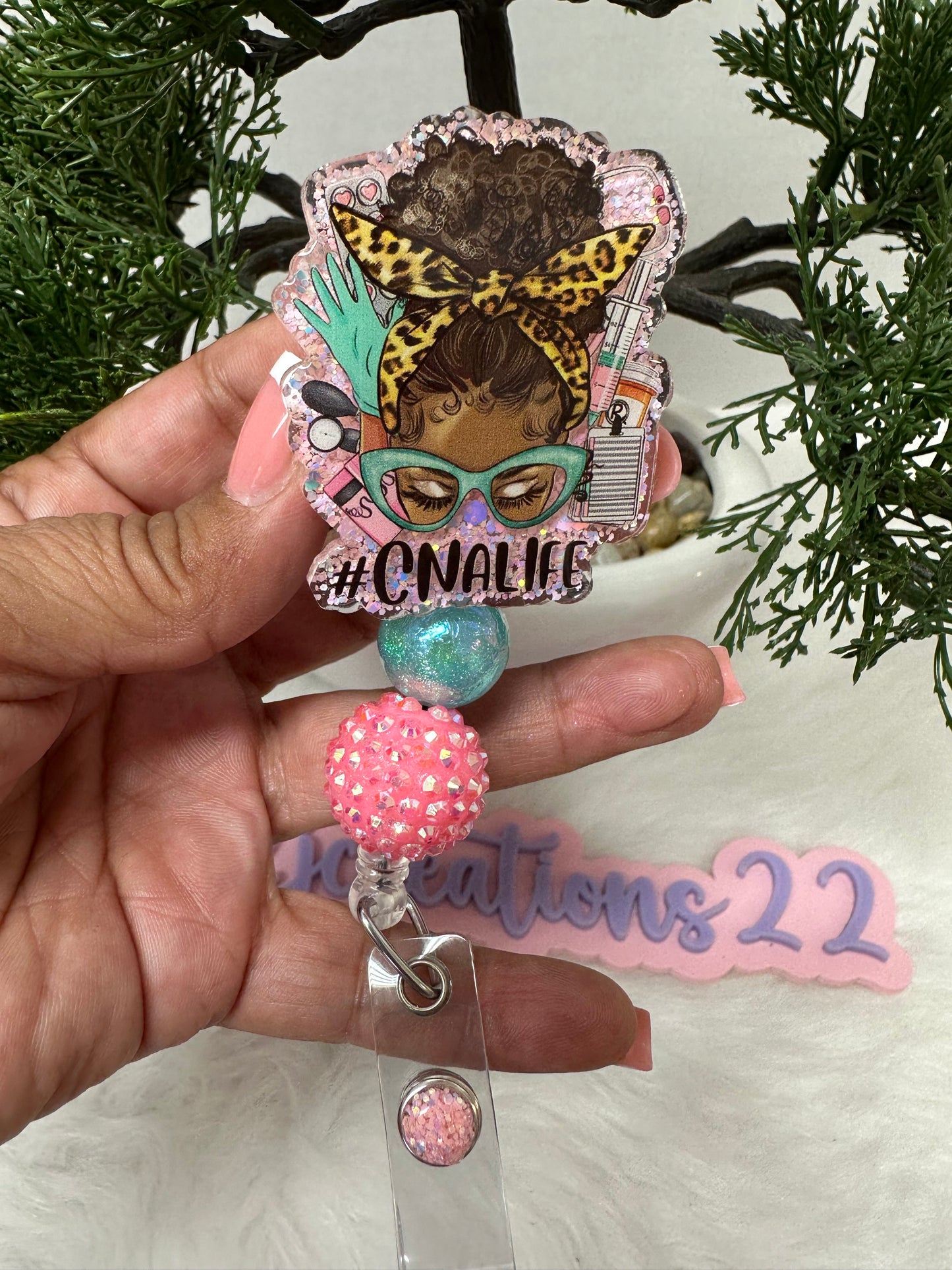 African Queen Messy Bun CNA Life Badge Reel