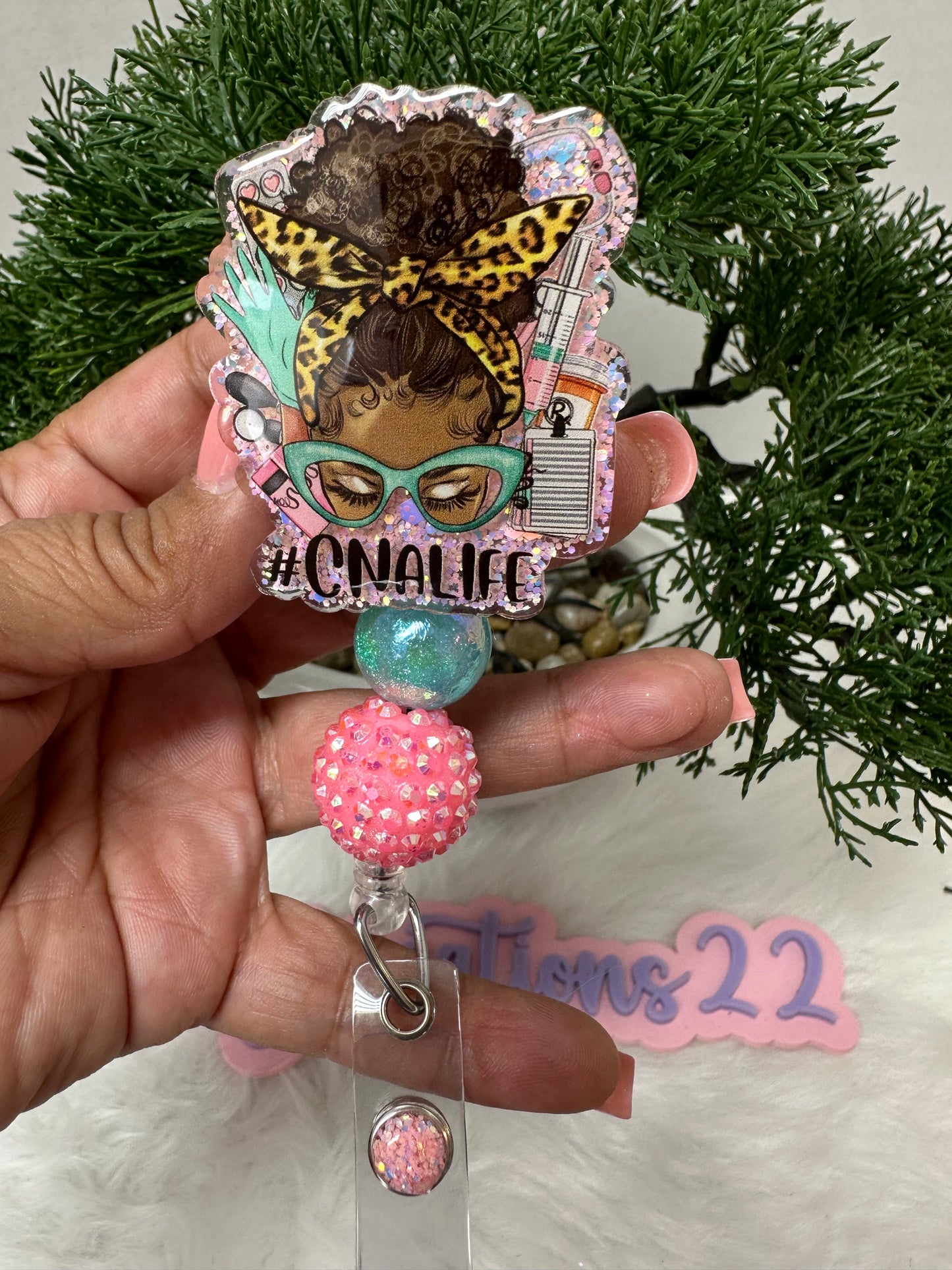 African Queen Messy Bun CNA Life Badge Reel