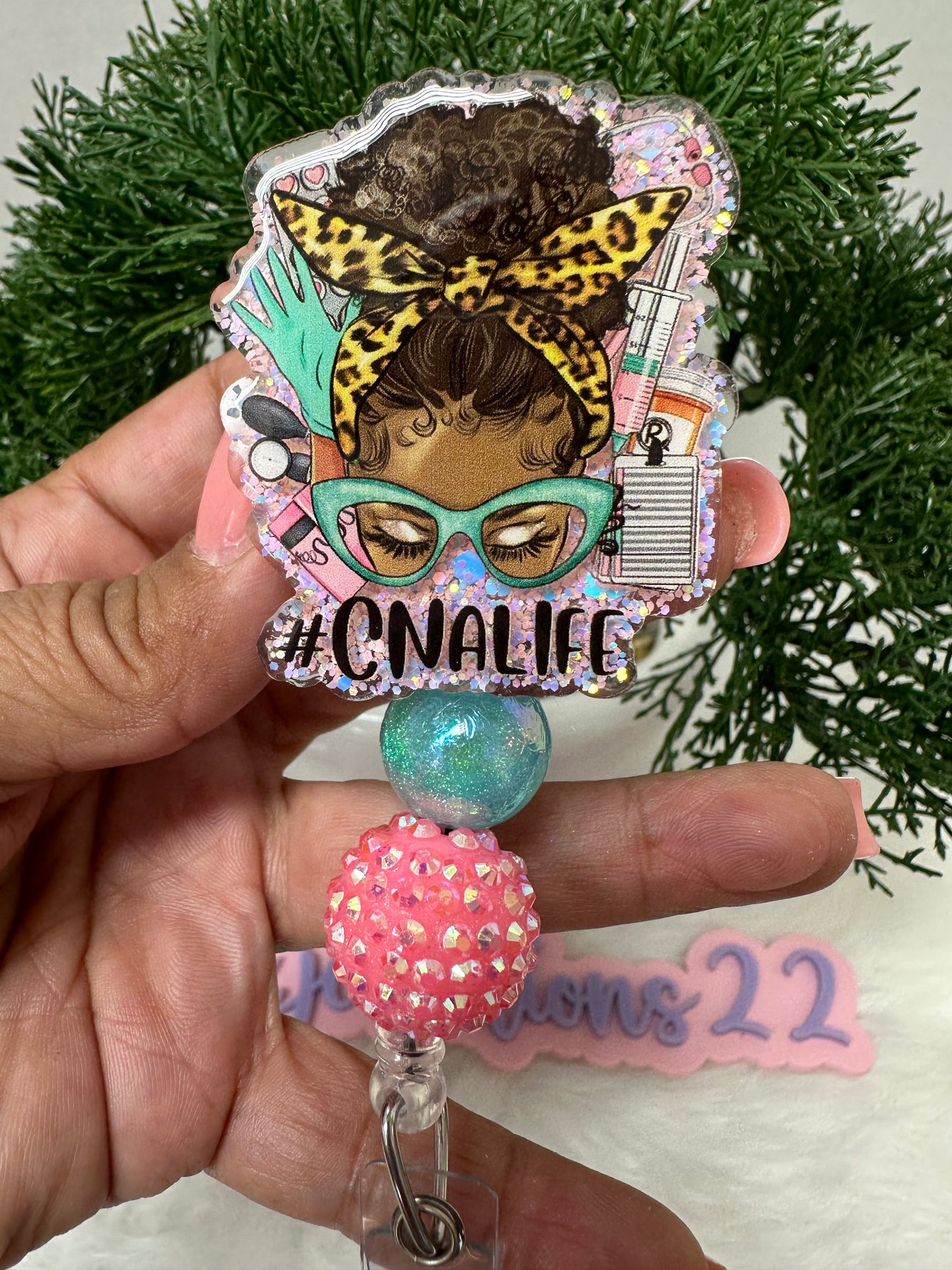 African Queen Messy Bun CNA Life Badge Reel