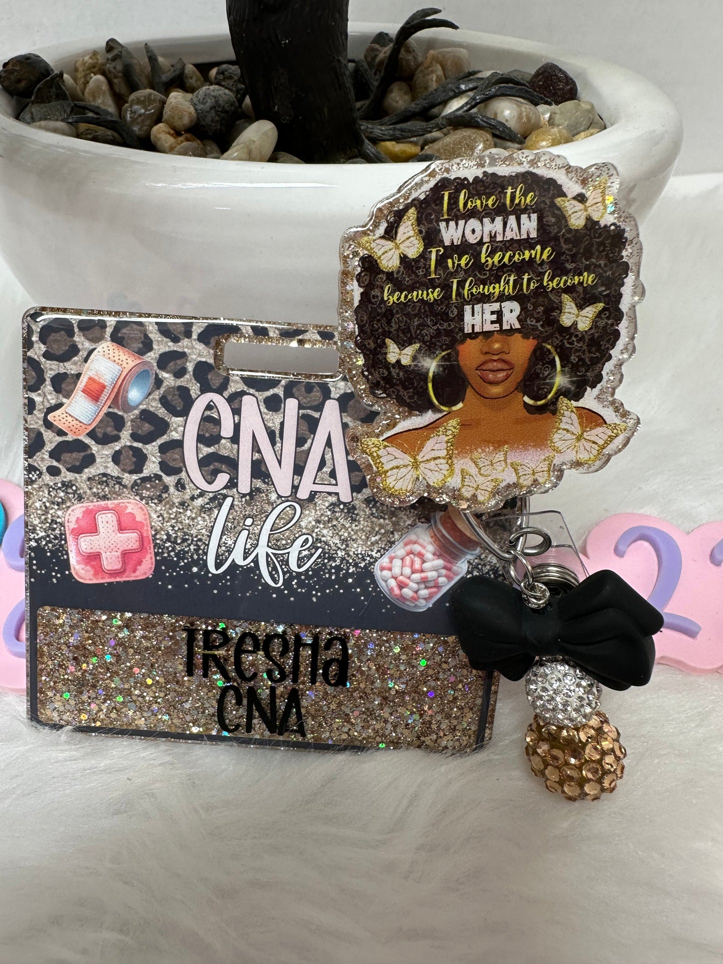 I love the WOMAN I’ve become Badge Buddy Set