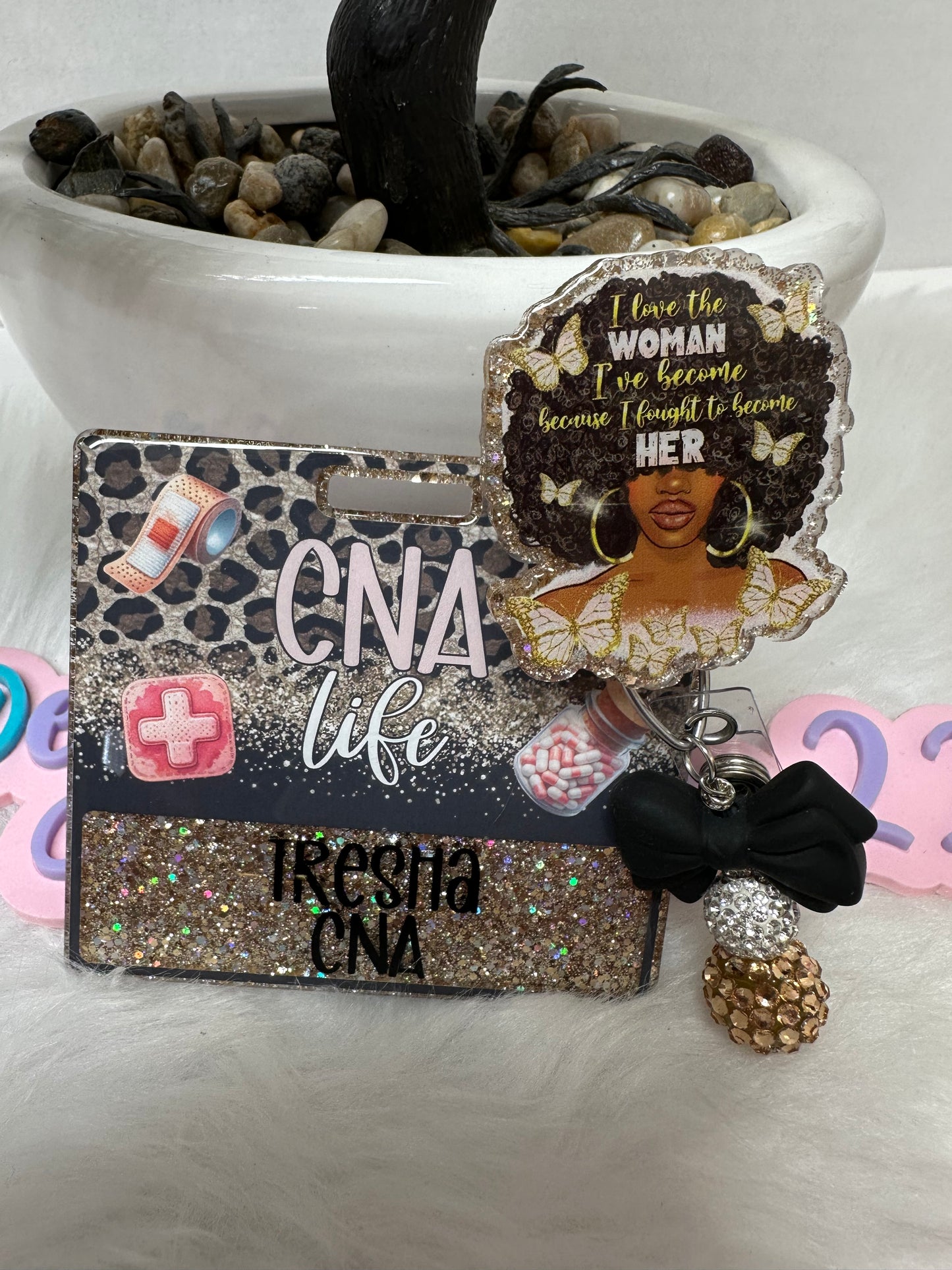 I love the WOMAN I’ve become Badge Buddy Set