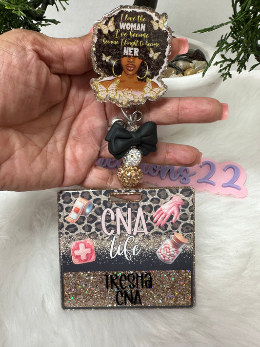 I love the WOMAN I’ve become Badge Buddy Set