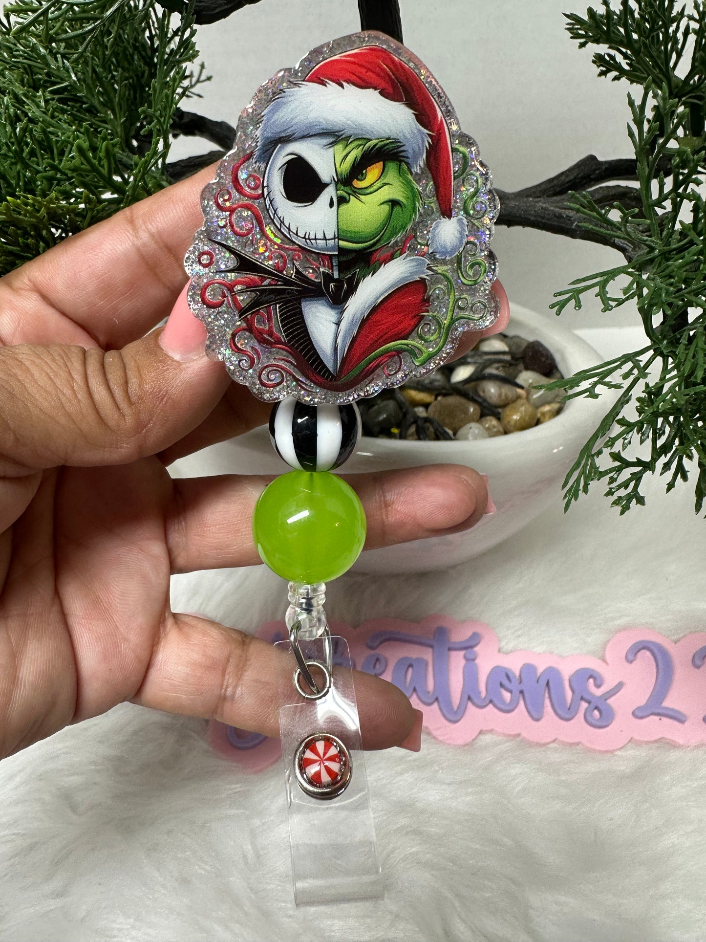 Jack and Grinch Badge Reel