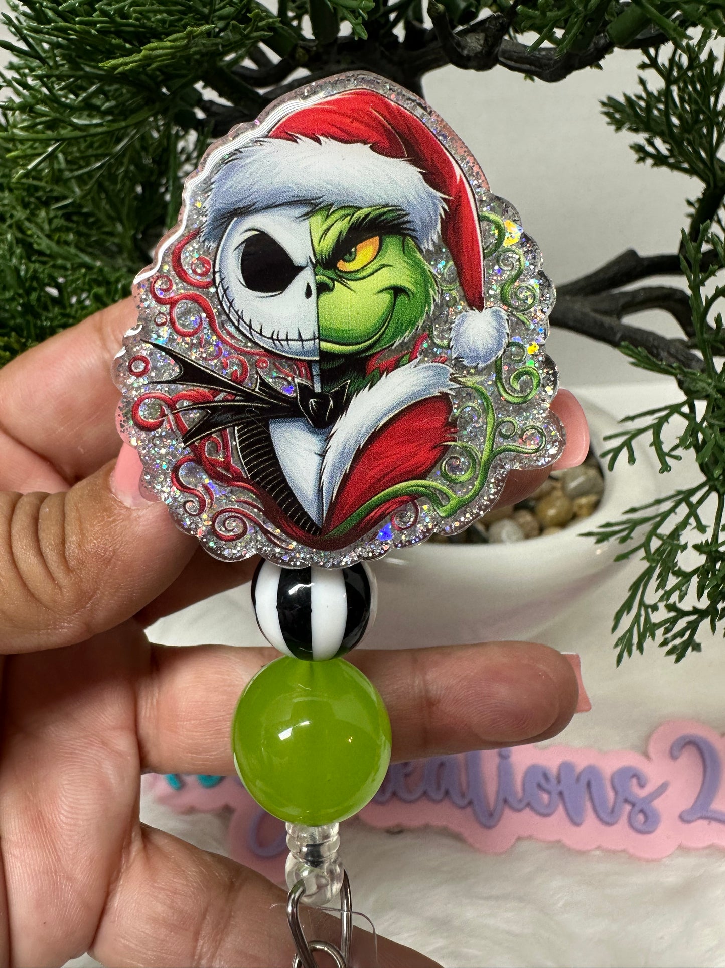 Jack and Grinch Badge Reel