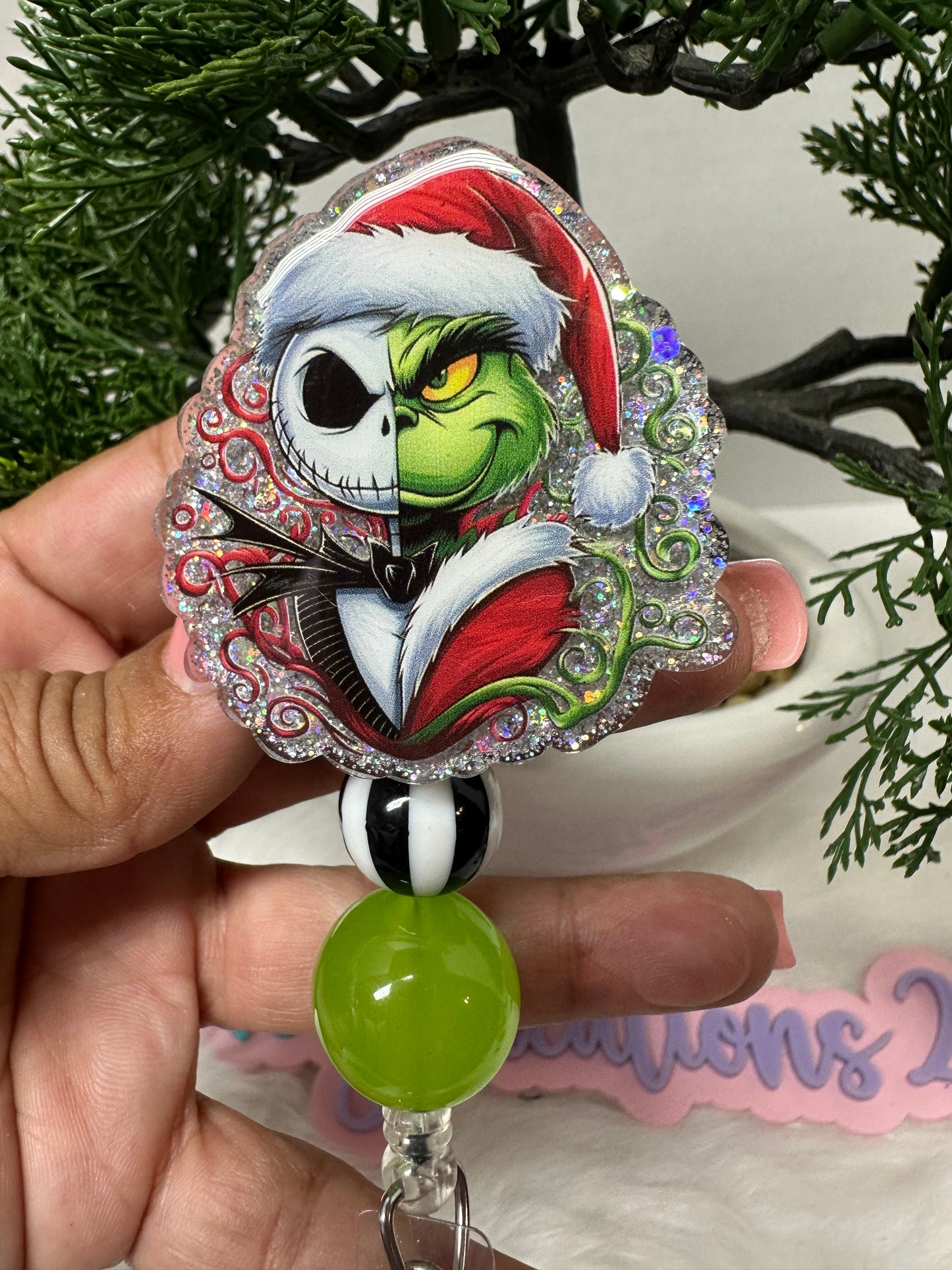 Jack and Grinch Badge Reel