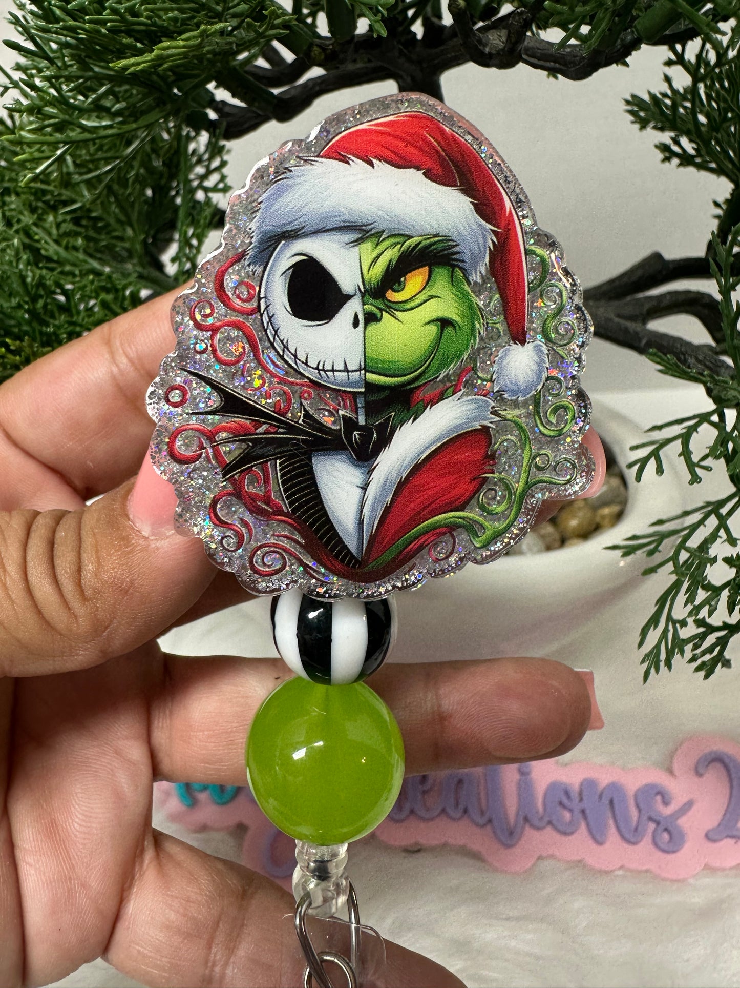 Jack and Grinch Badge Reel