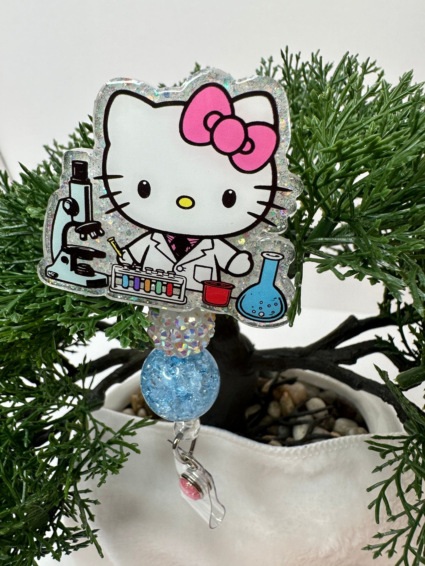 Kitty Lab Tech Badge Reel