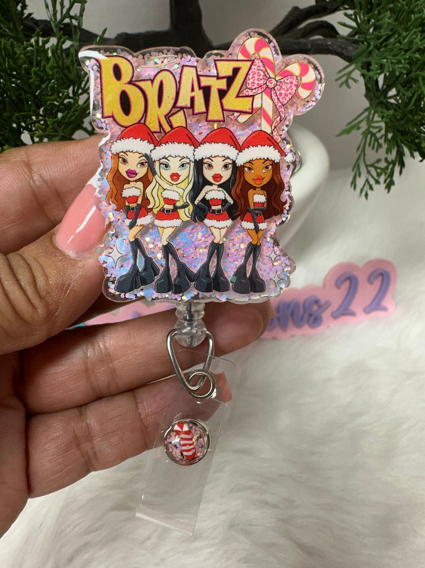 Christmas Bratz Badge Reel
